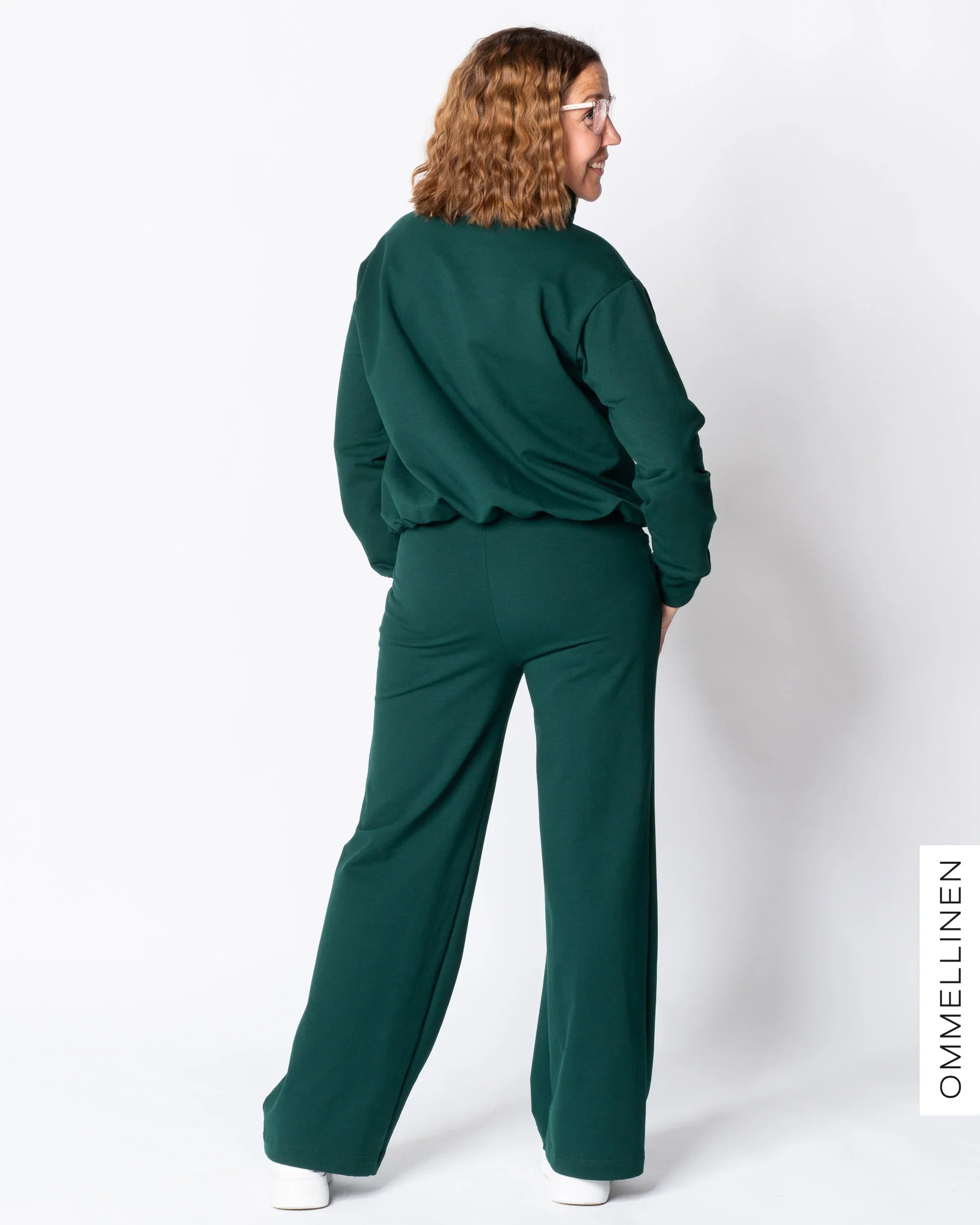 KANTTI college pants - LONG LENGTH, emerald
