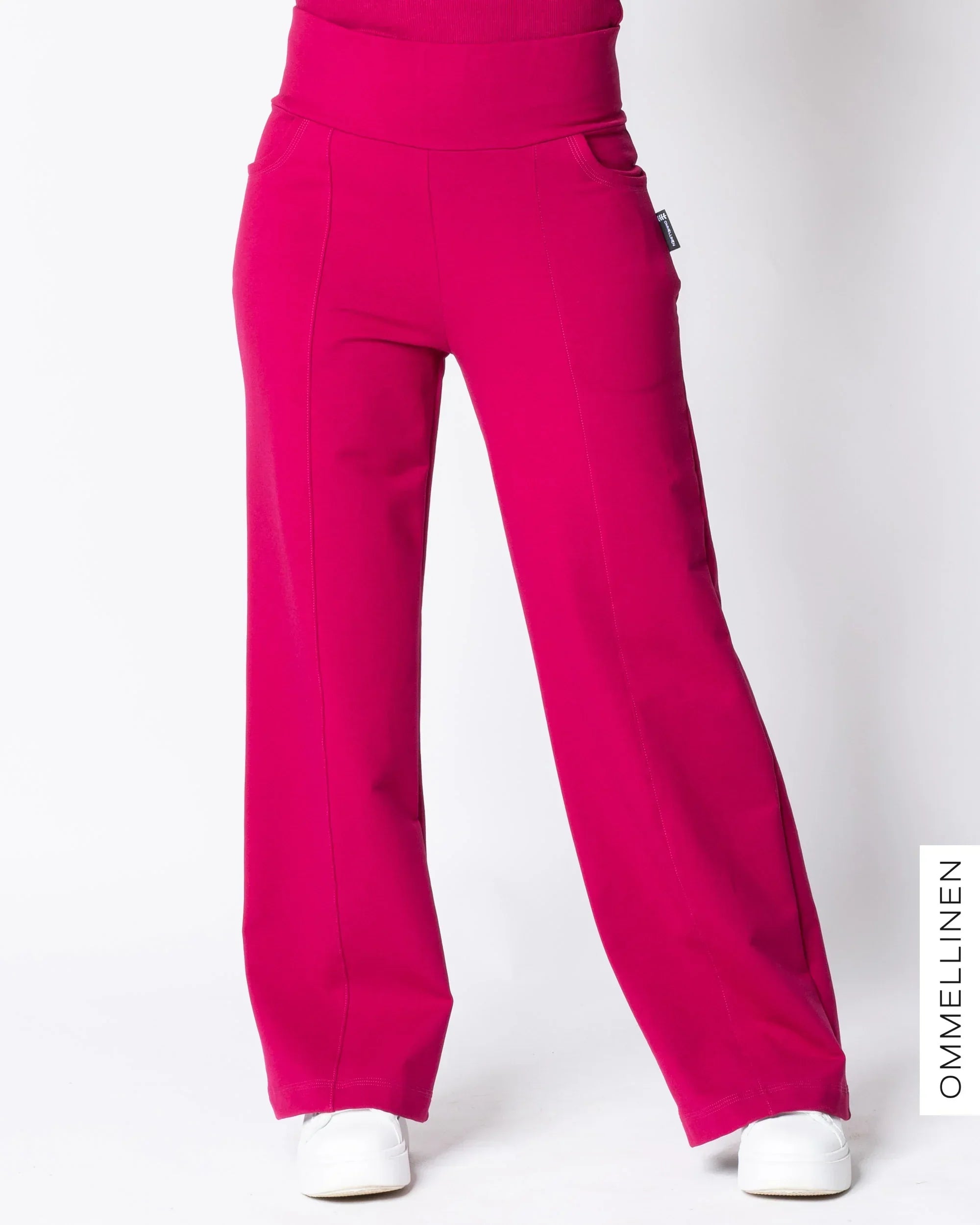 KANTTI college pants - LONG LENGTH, ruby
