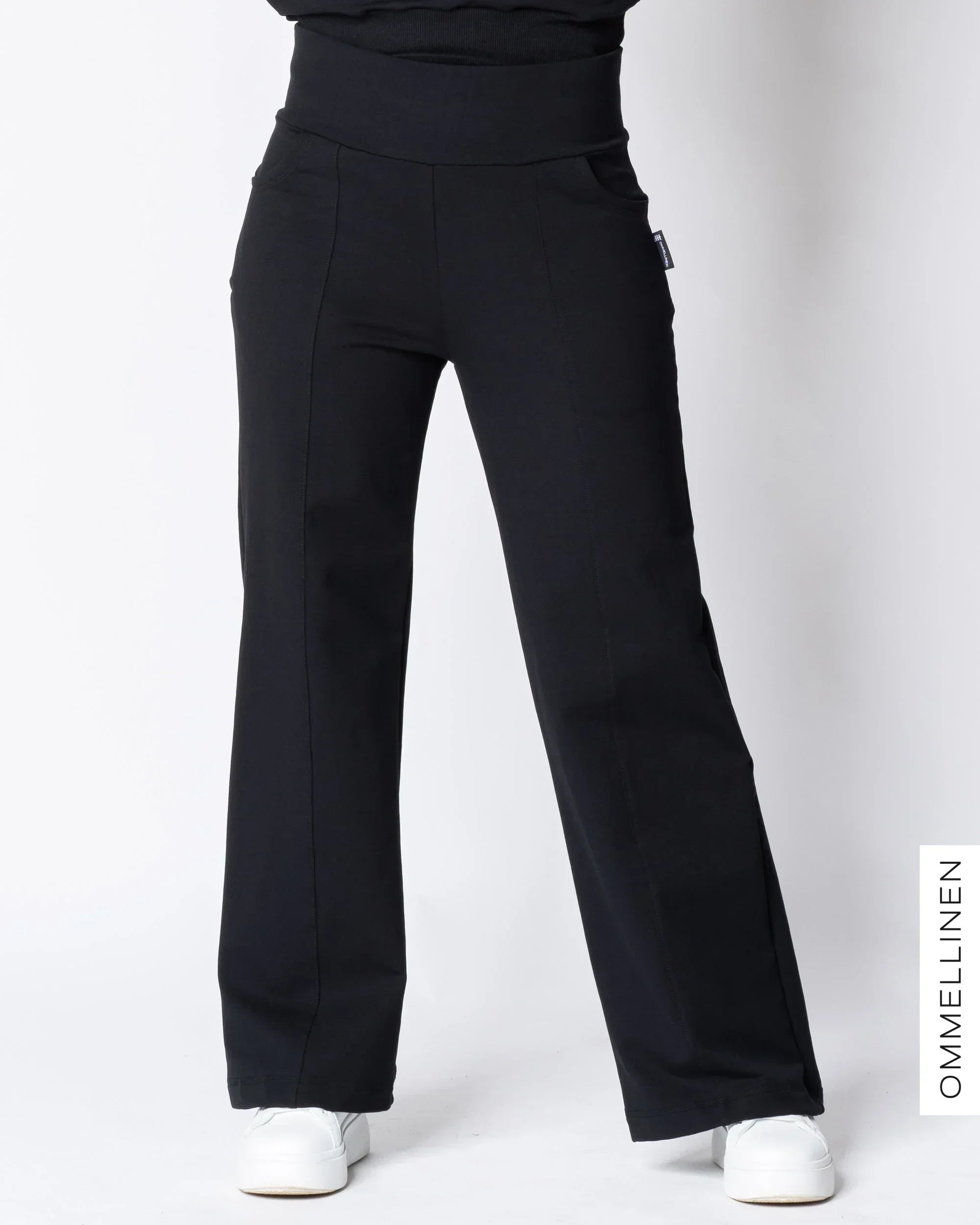 KANTTI college pants - LONG LENGTH, black