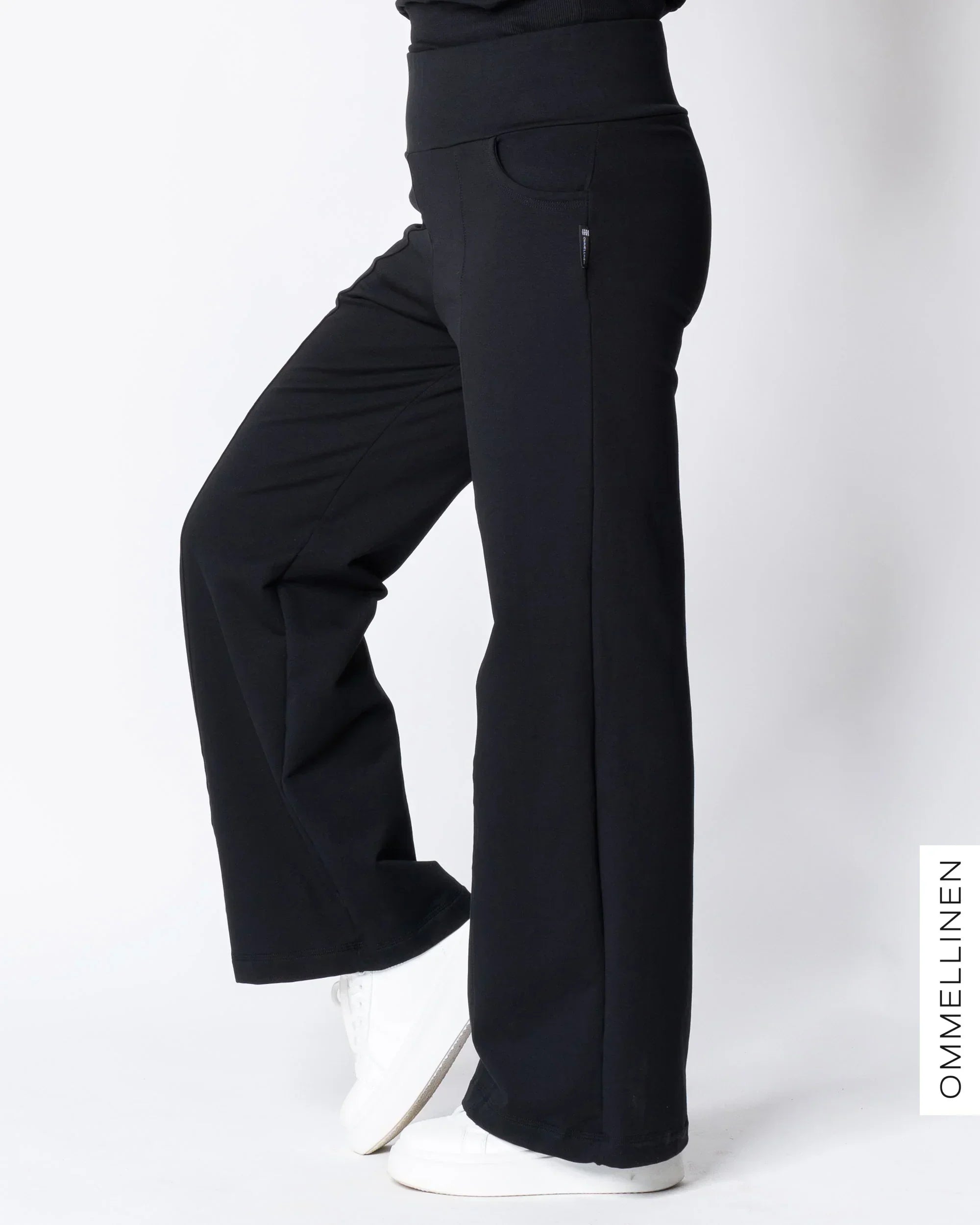 KANTTI college pants - LONG LENGTH, black