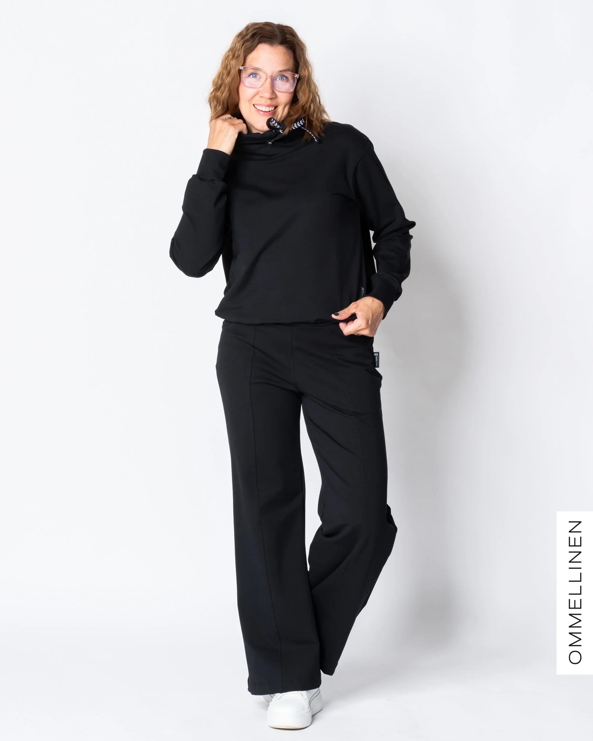 KANTTI college pants - NORMAL LENGTH, black