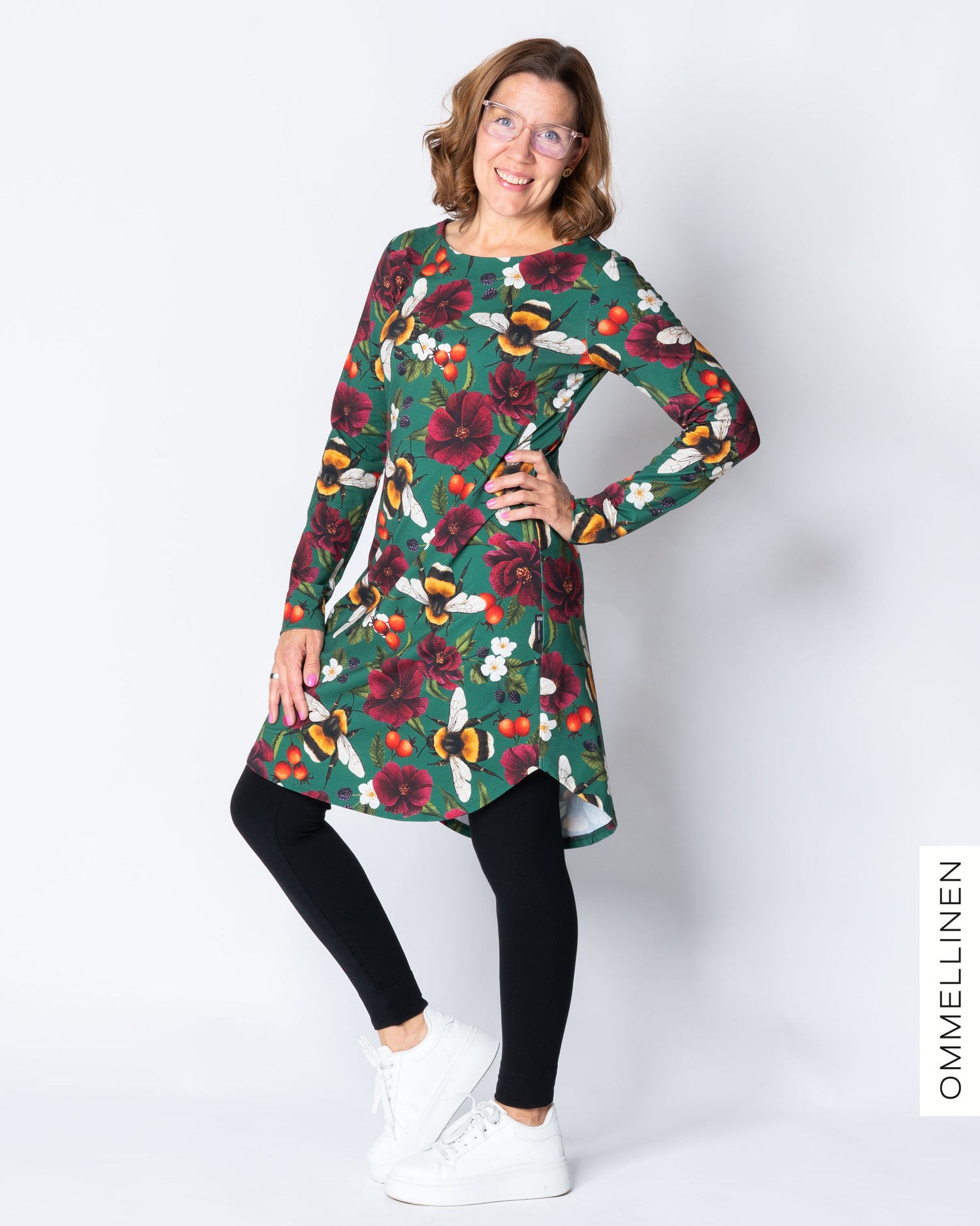 KAMOON tunic, Pörriäinen - ocean green