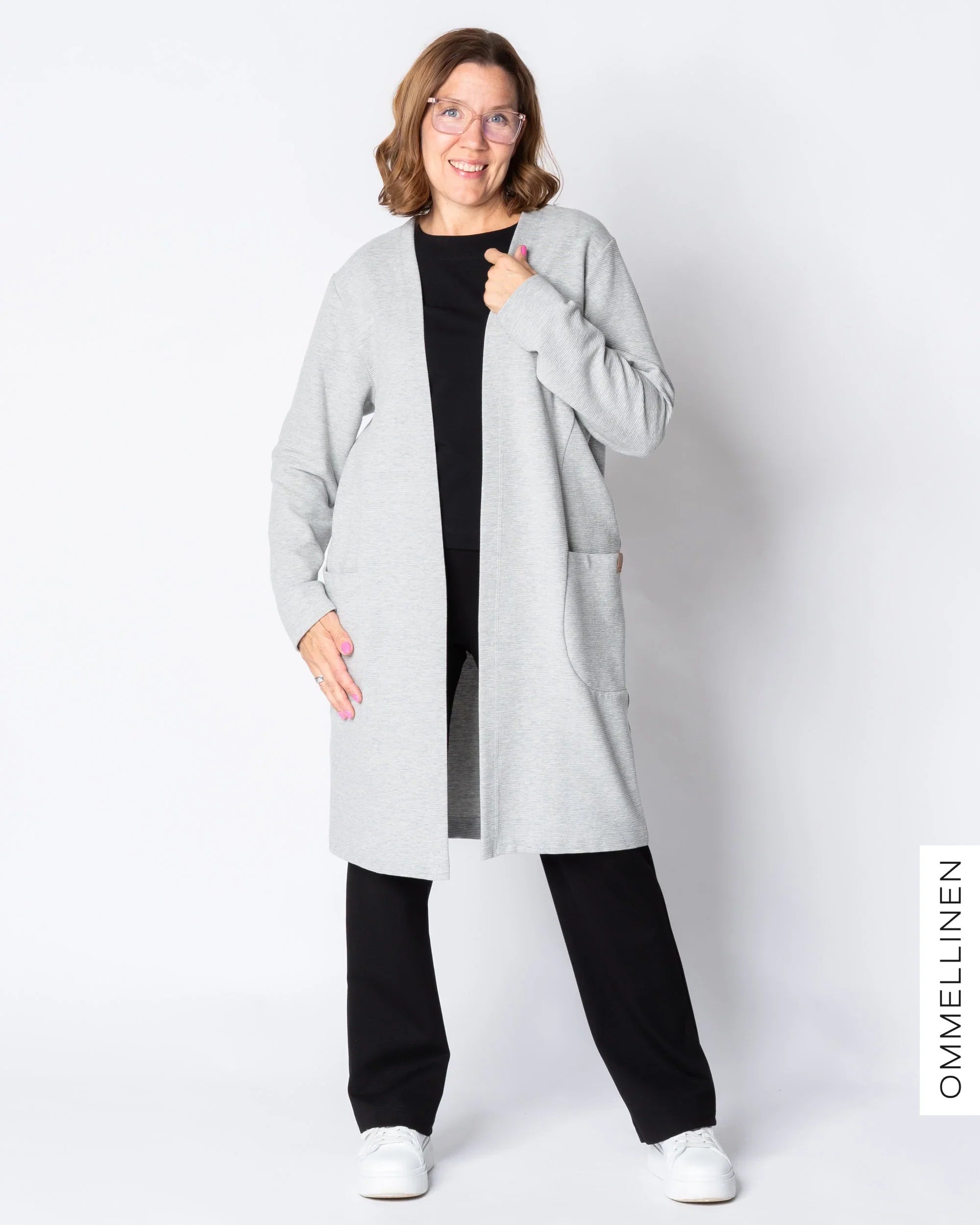 SÄRMÄ jacket, melange grey