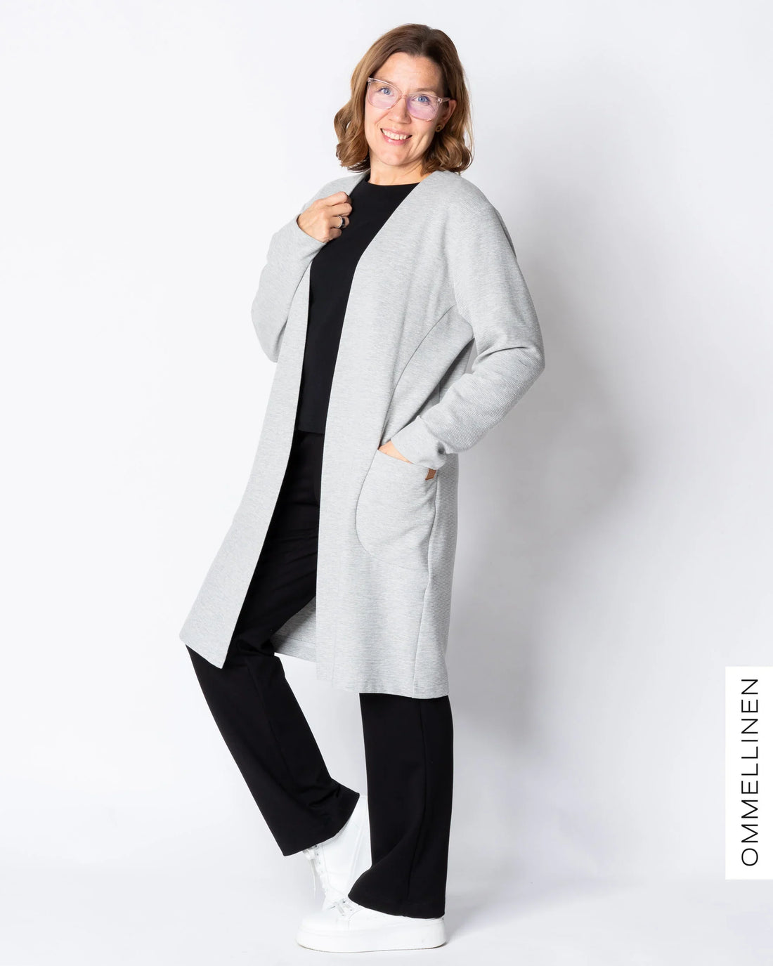 SÄRMÄ jacket, melange grey