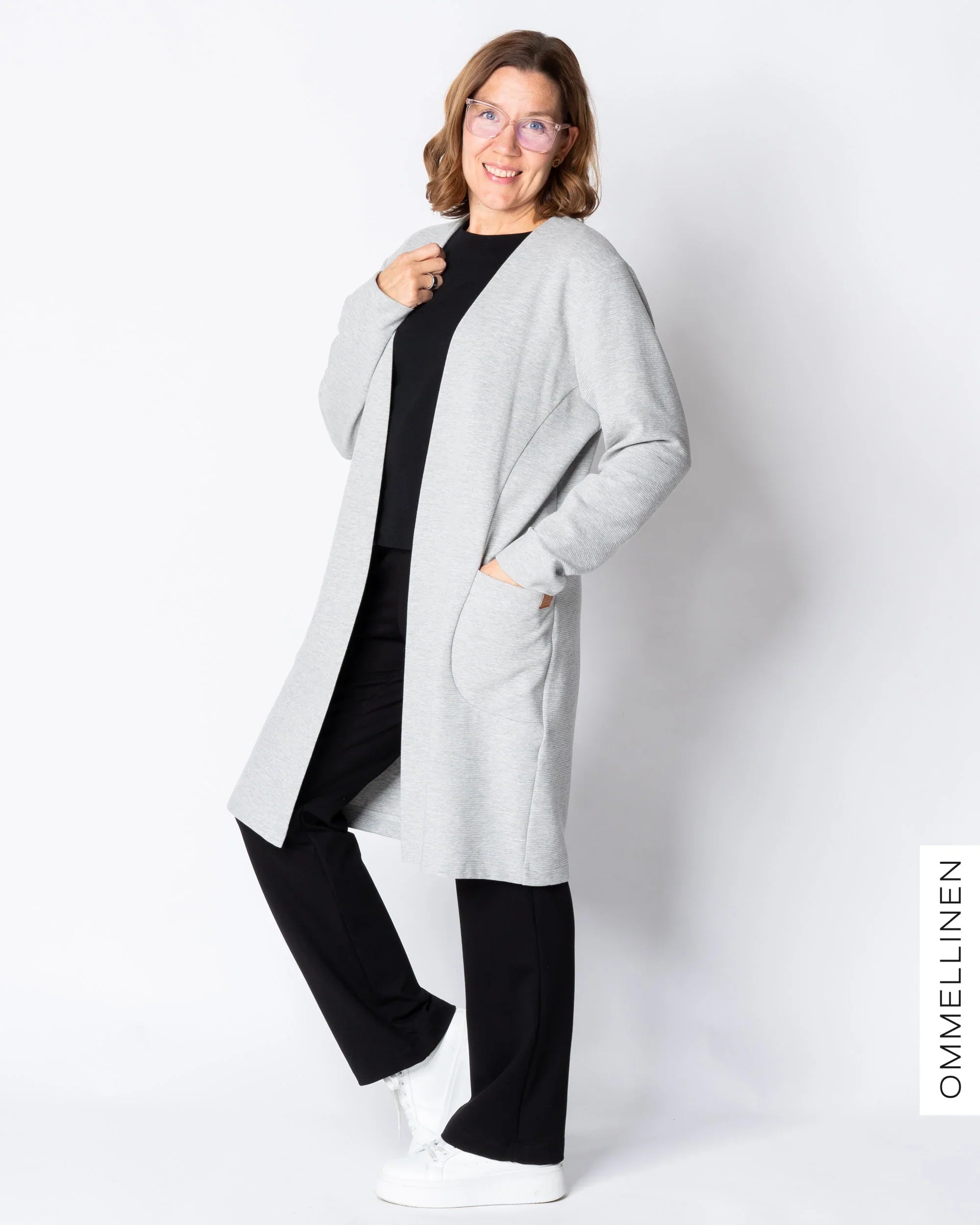 SÄRMÄ jacket, melange grey