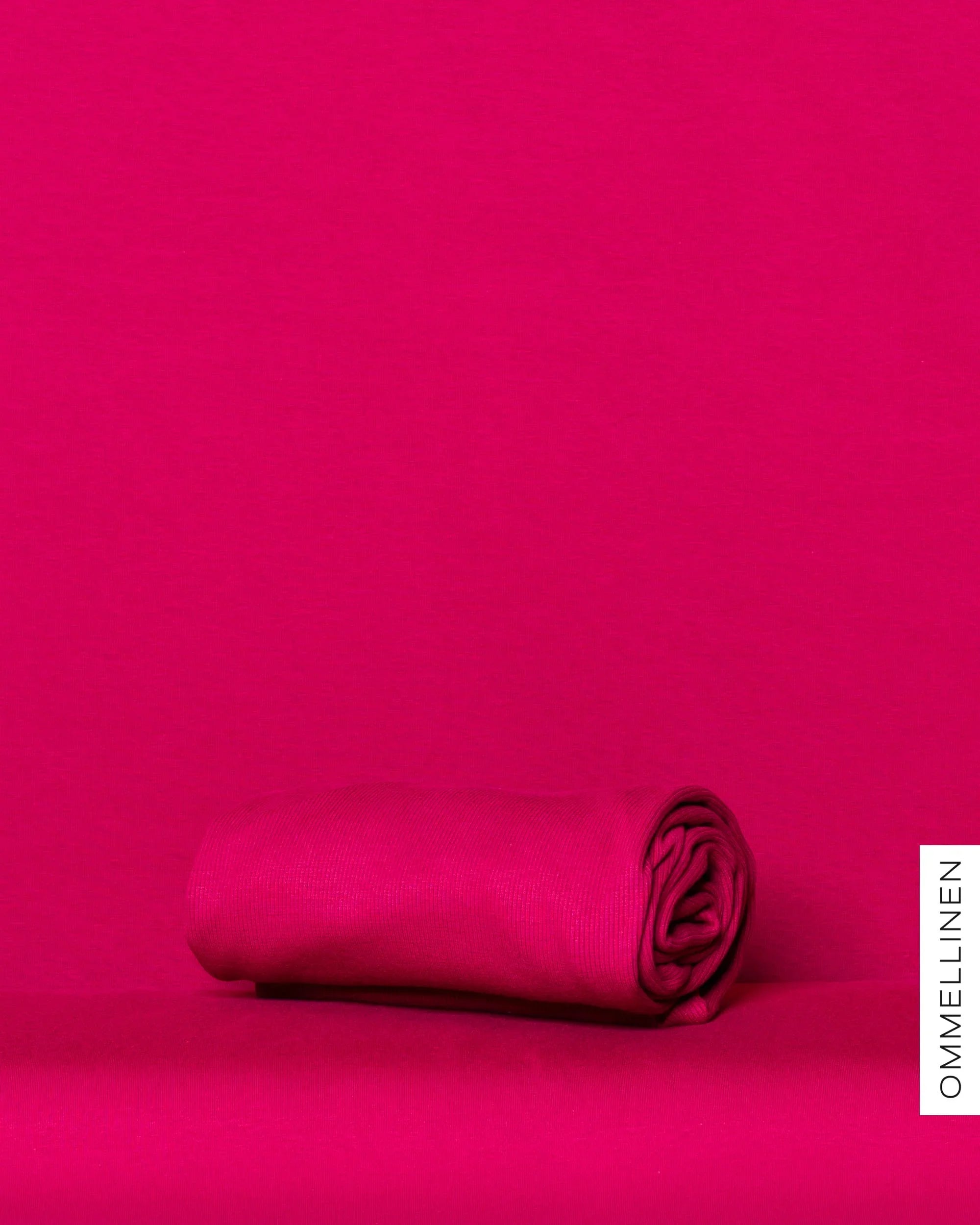 French terry brushed, wide - PRE-CUT, ruby