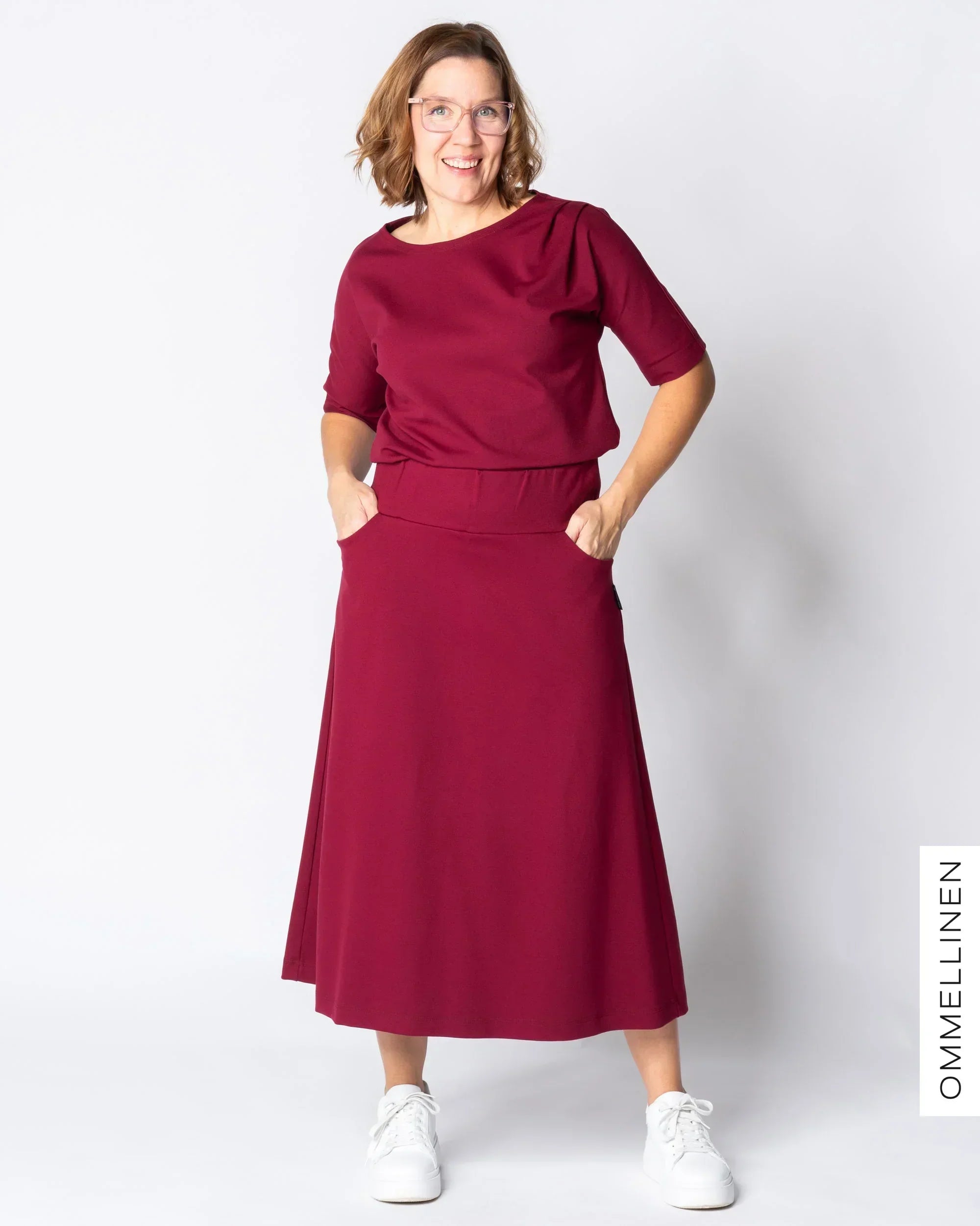 LUOTTO skirt, burgundy