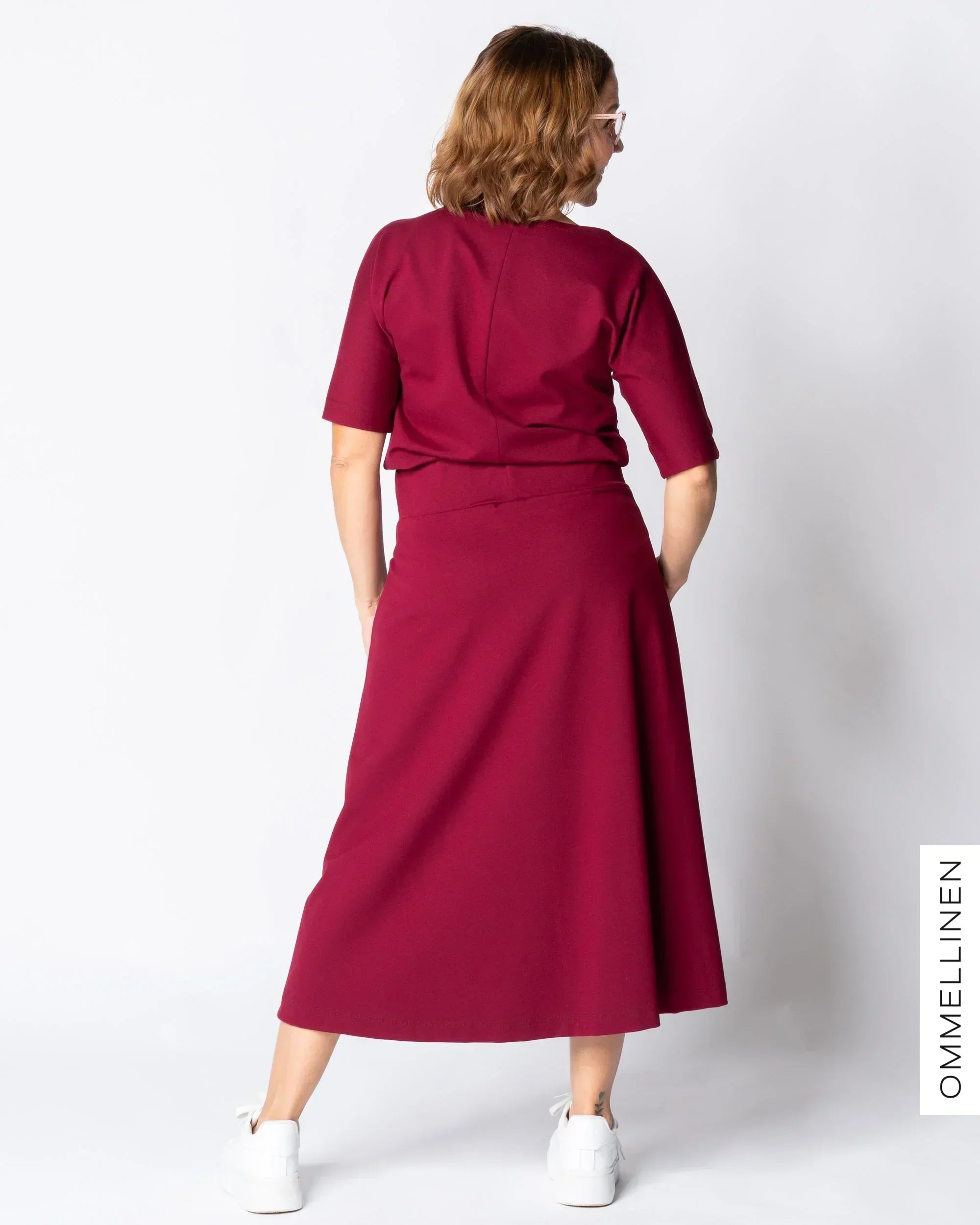 LUOTTO skirt, burgundy