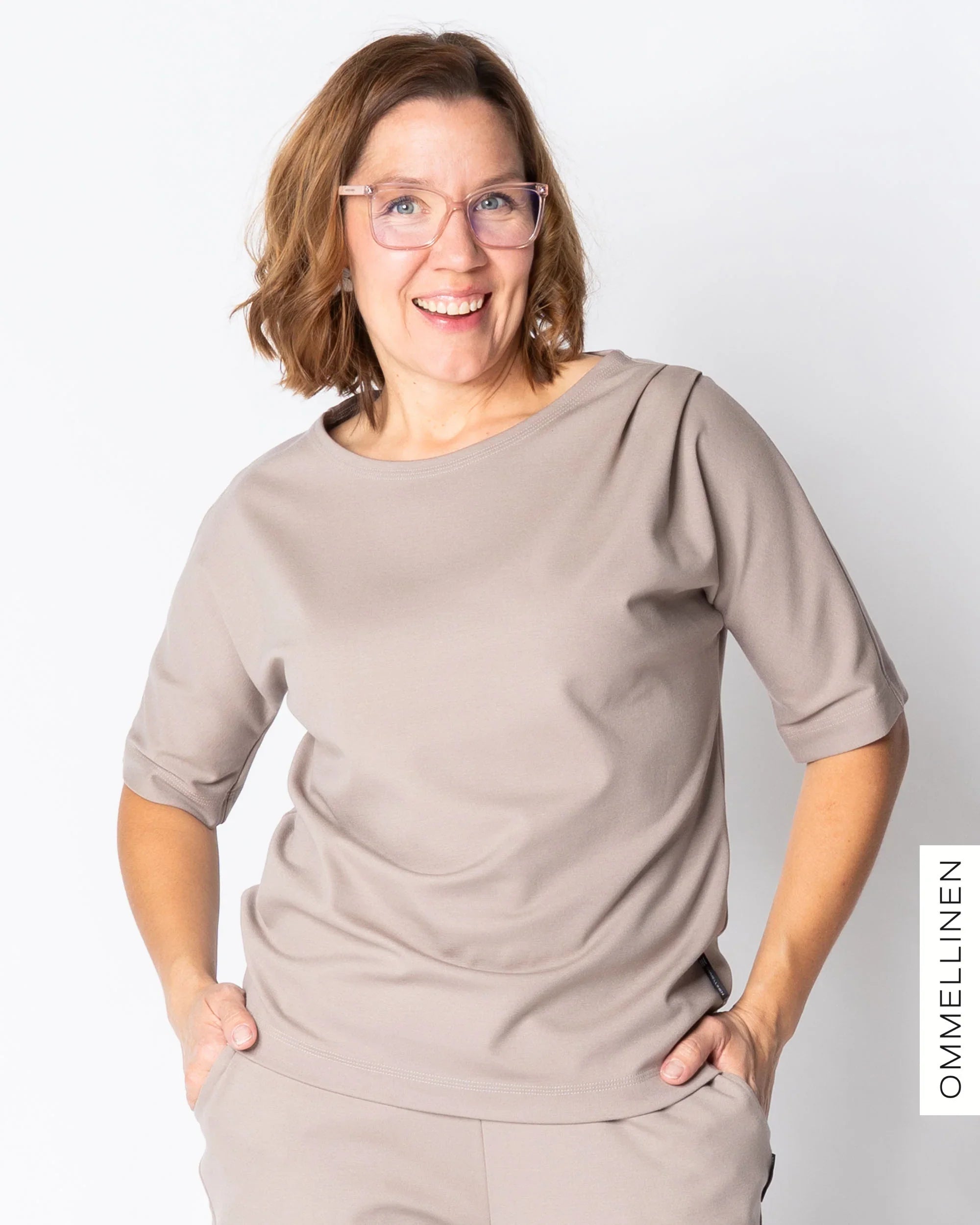 LASKOS t-shirt 1/2-sleeve, latte