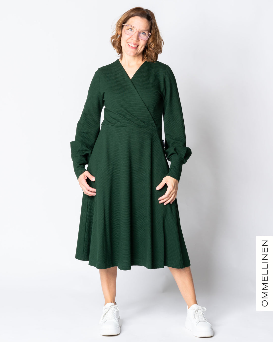 HELMI dress, deep green