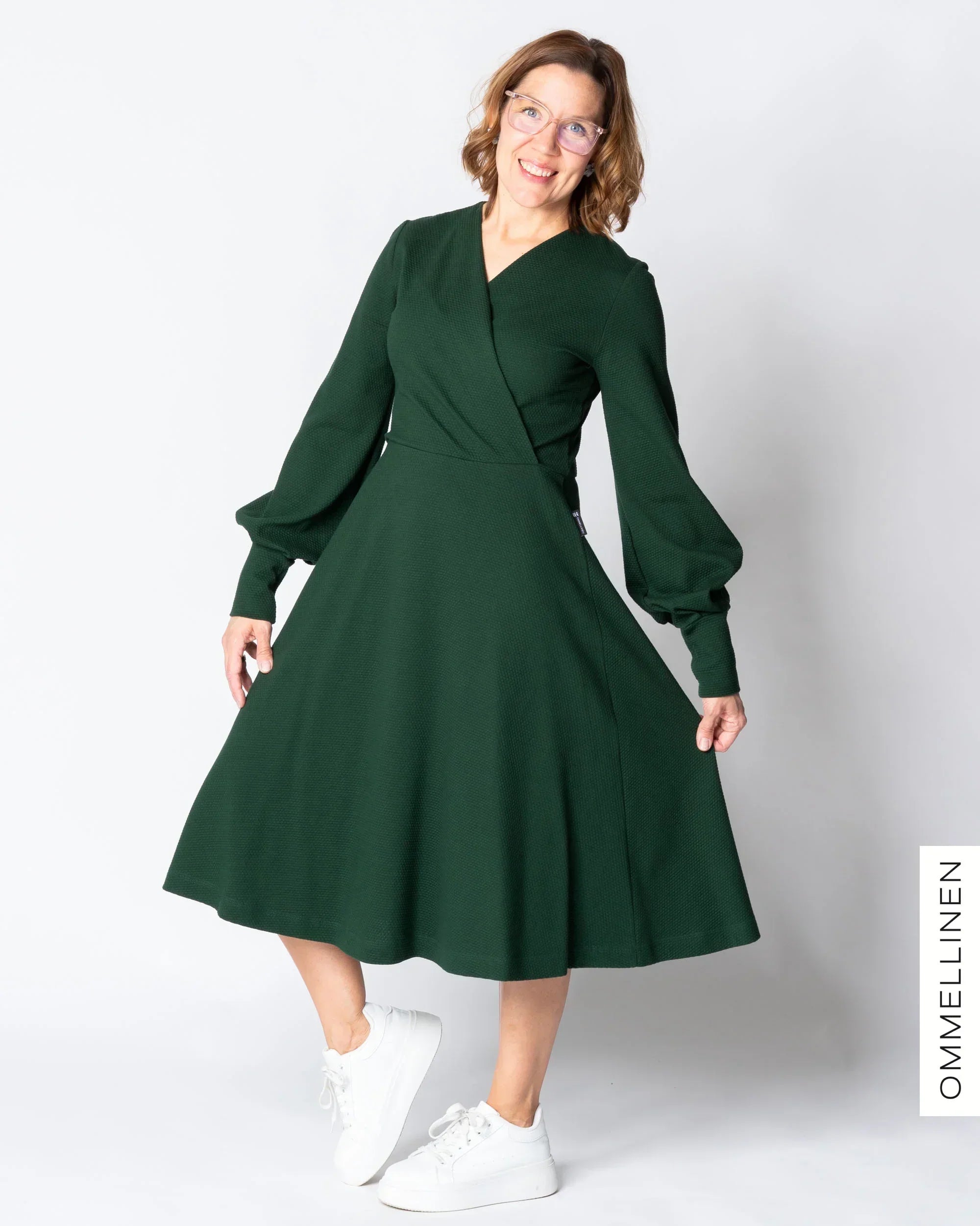 HELMI dress, deep green