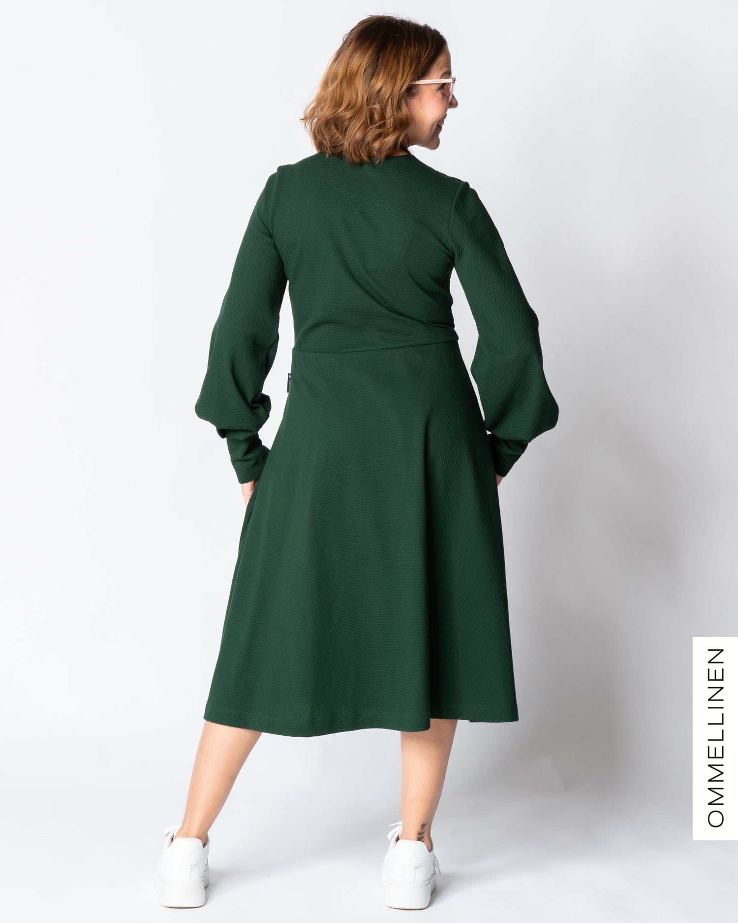 HELMI dress, deep green
