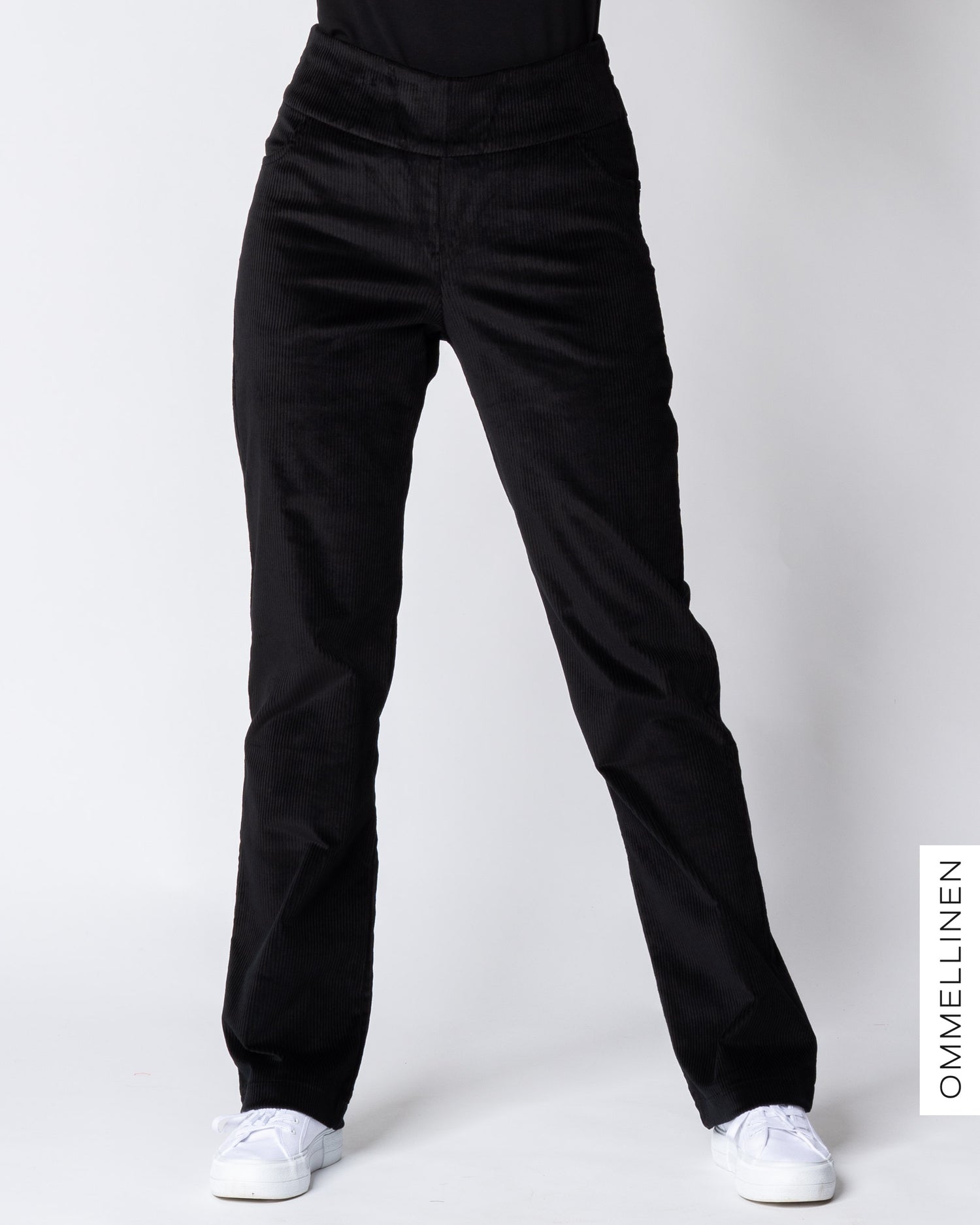 POCKET corduroy pants - NORMAL LENGTH, black