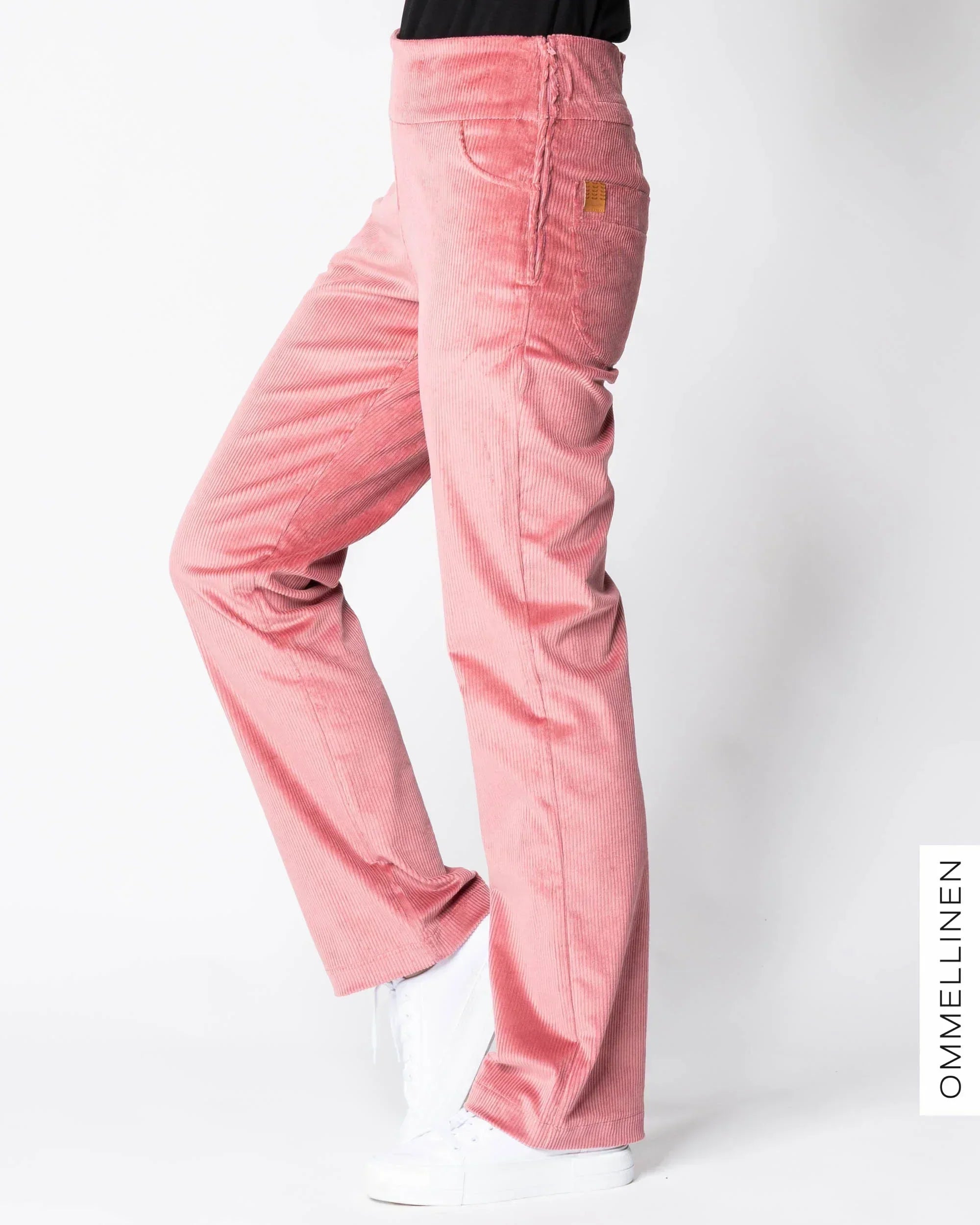 POCKET corduroy pants - LONG LENGTH, rose