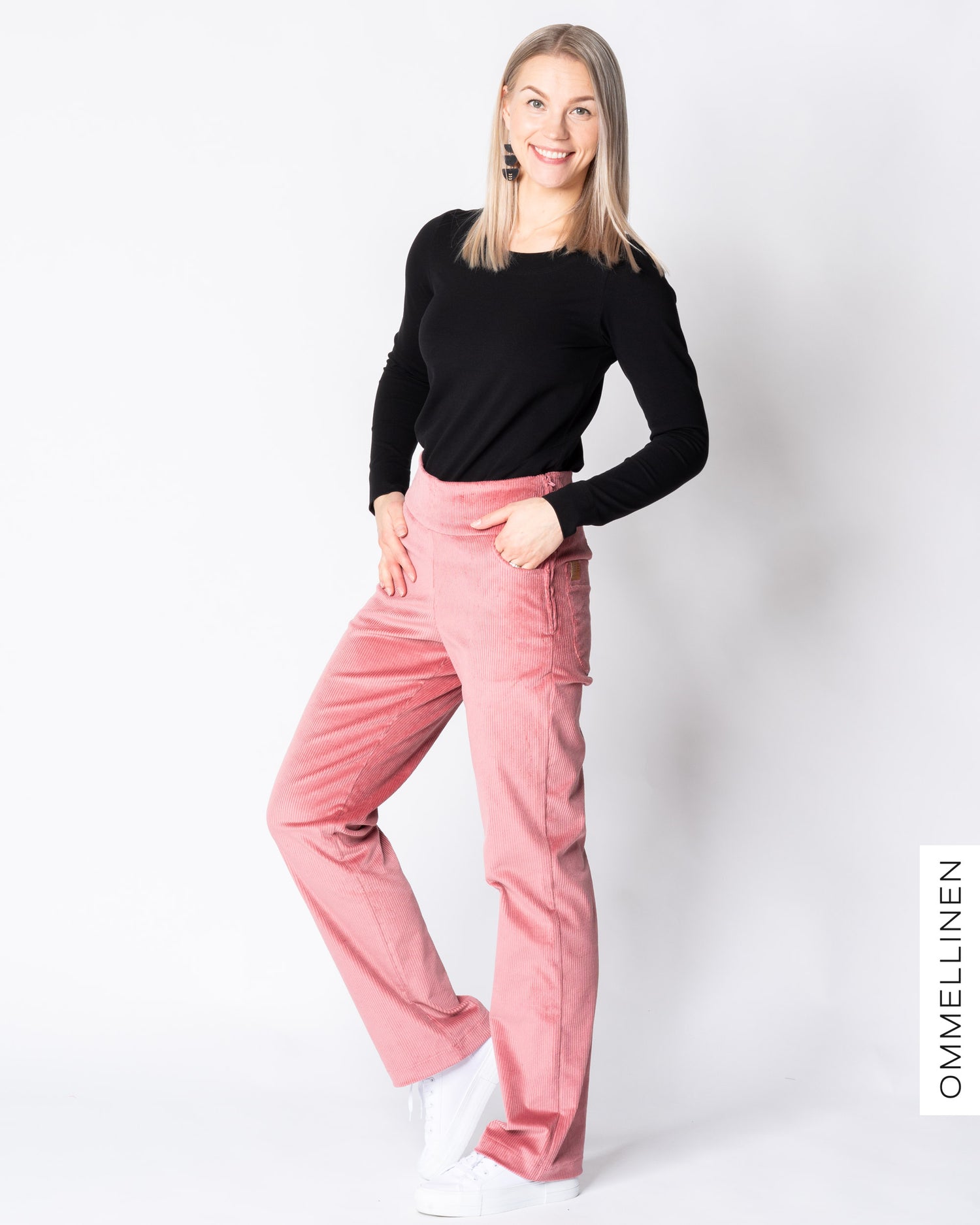 POCKET corduroy pants - NORMAL LENGTH, rose