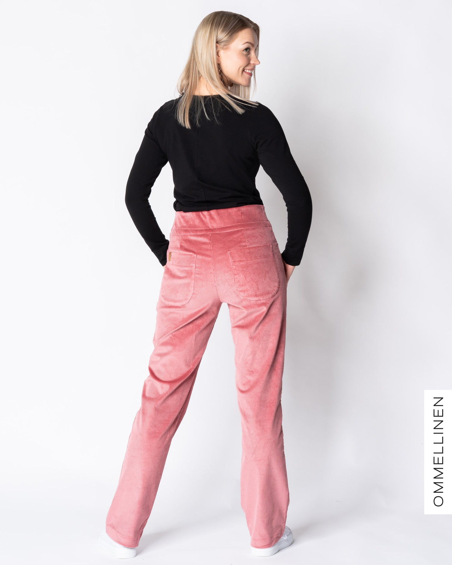 POCKET corduroy pants - NORMAL LENGTH, rose