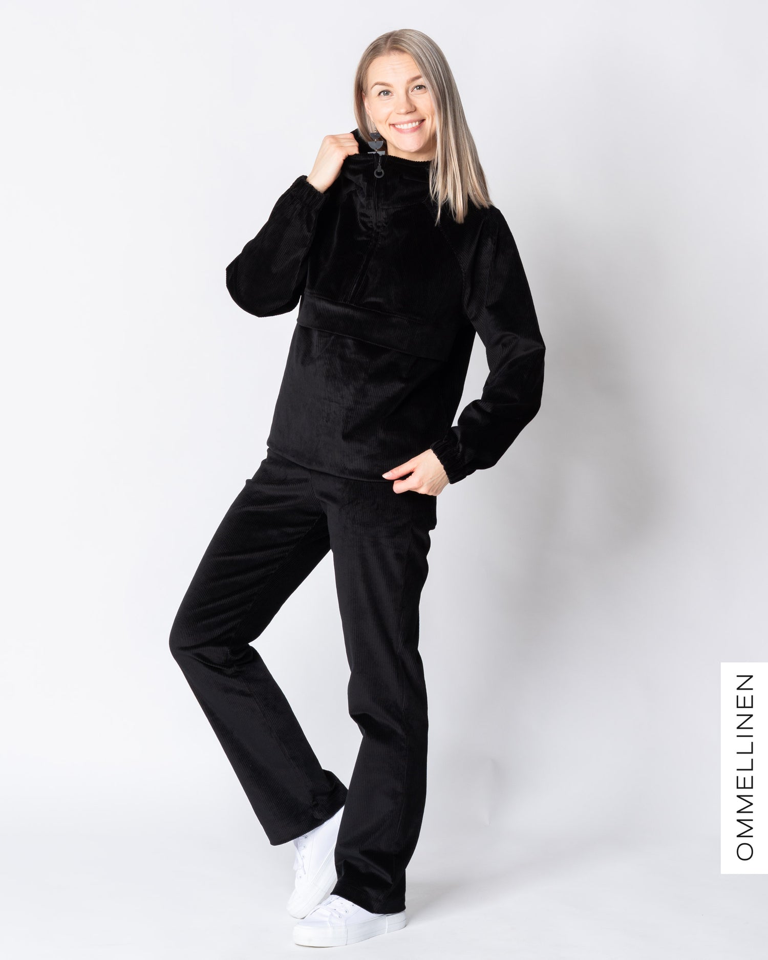 WHOOPS! ANORAK - corduroy, black - M/L