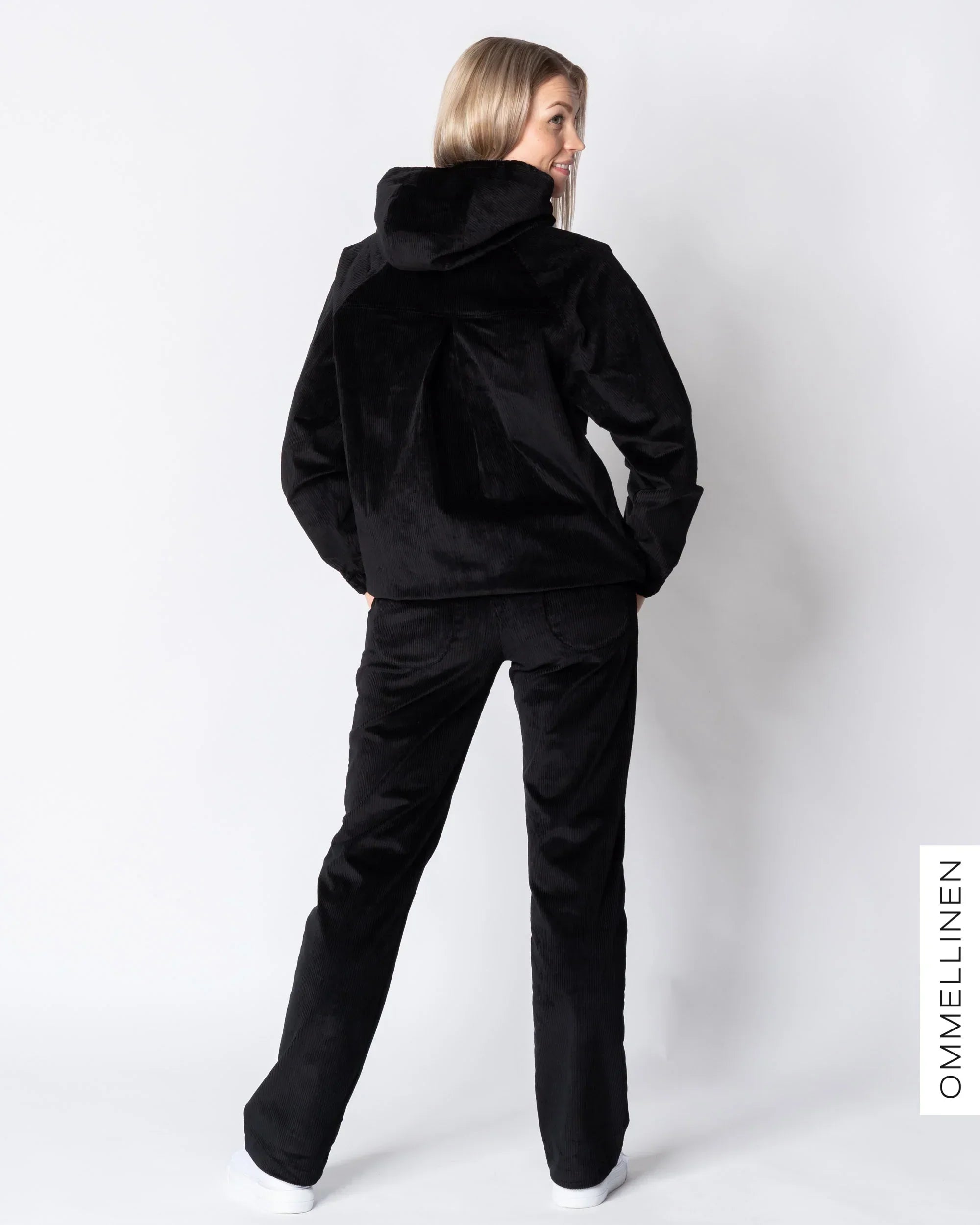 ANORAK - corduroy, black