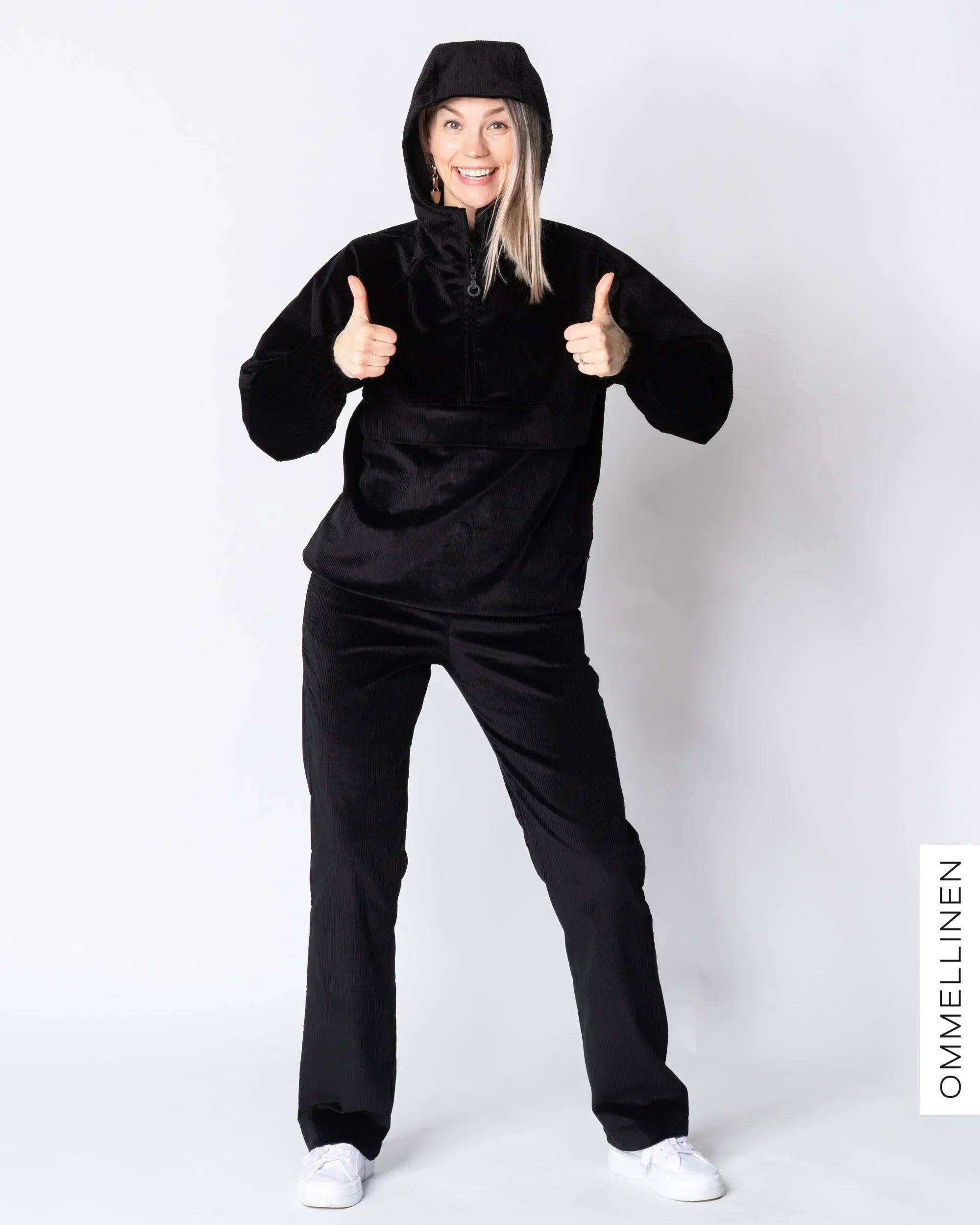 ANORAK - corduroy, black