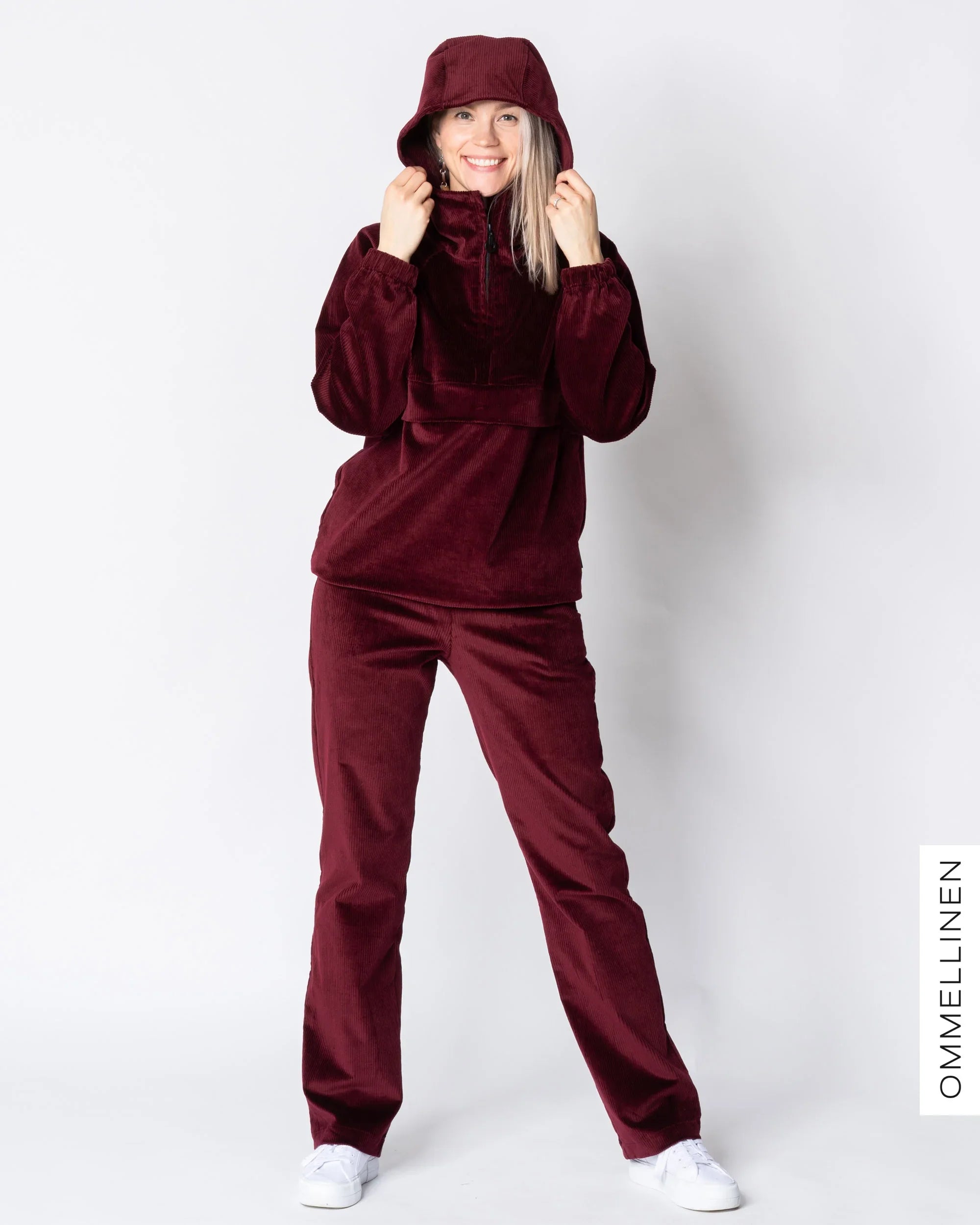 ANORAK - corduroy, burgundy