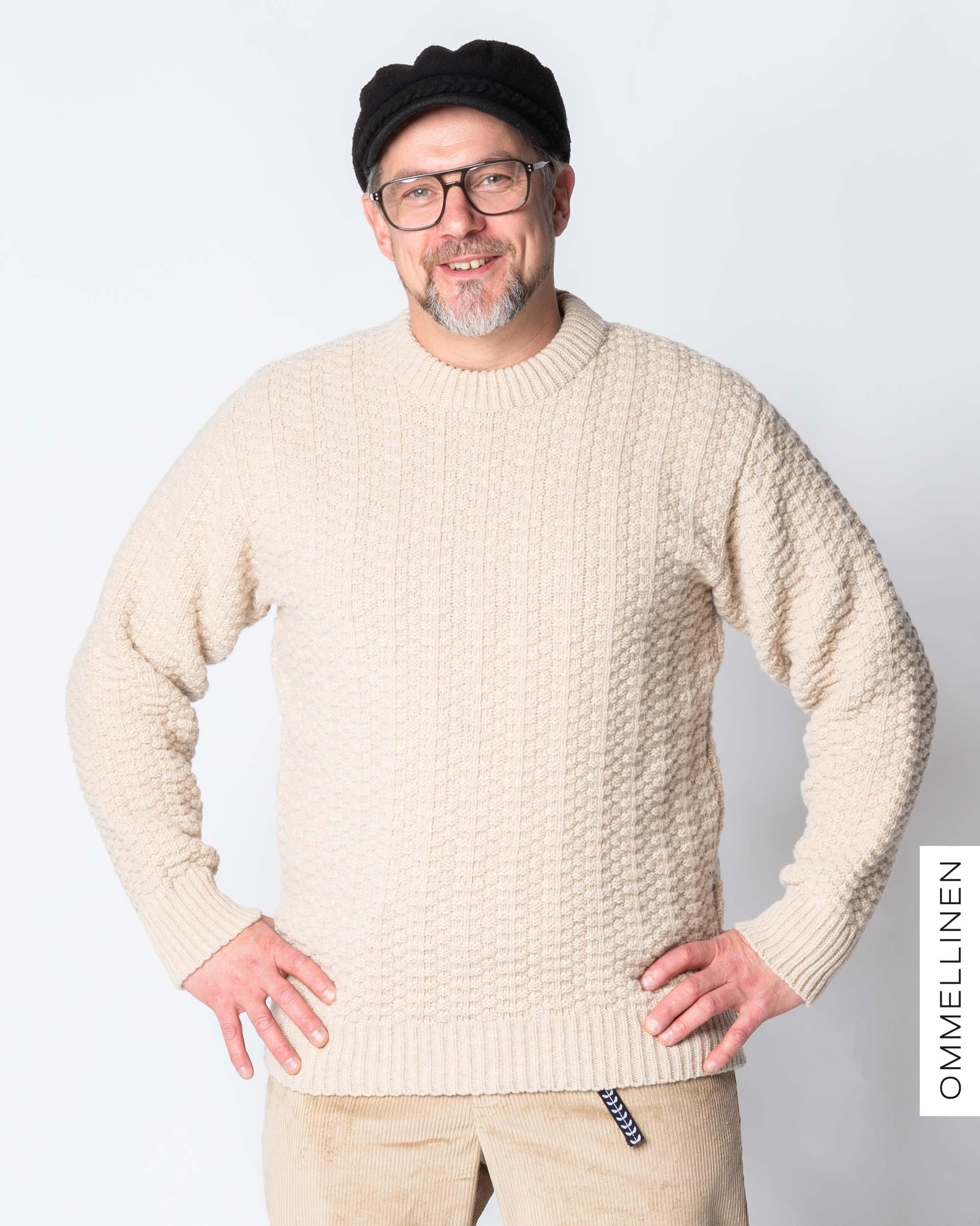 MERINO WOOL sweater, light sand