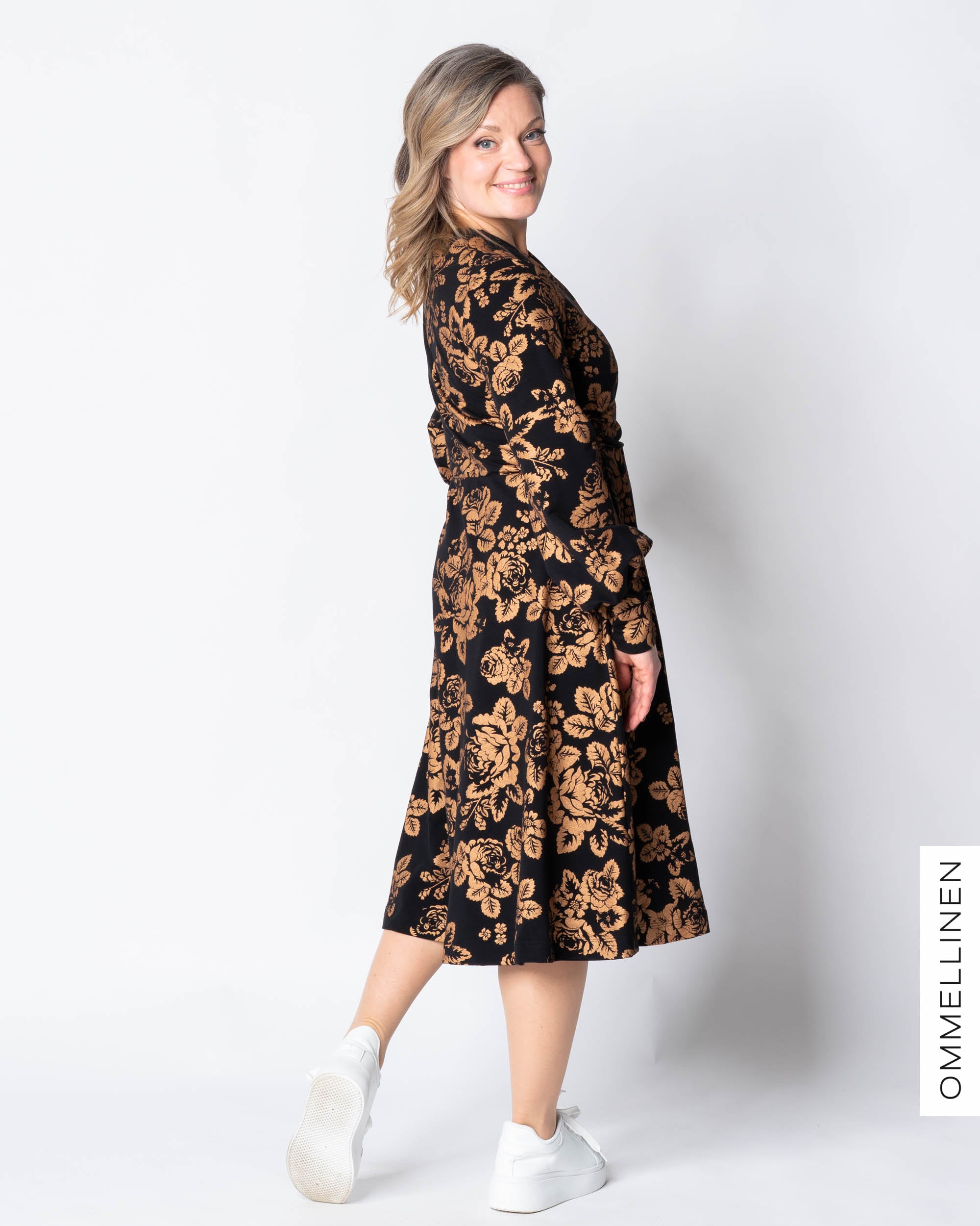 HELMI dress, Babushka Roses - copper
