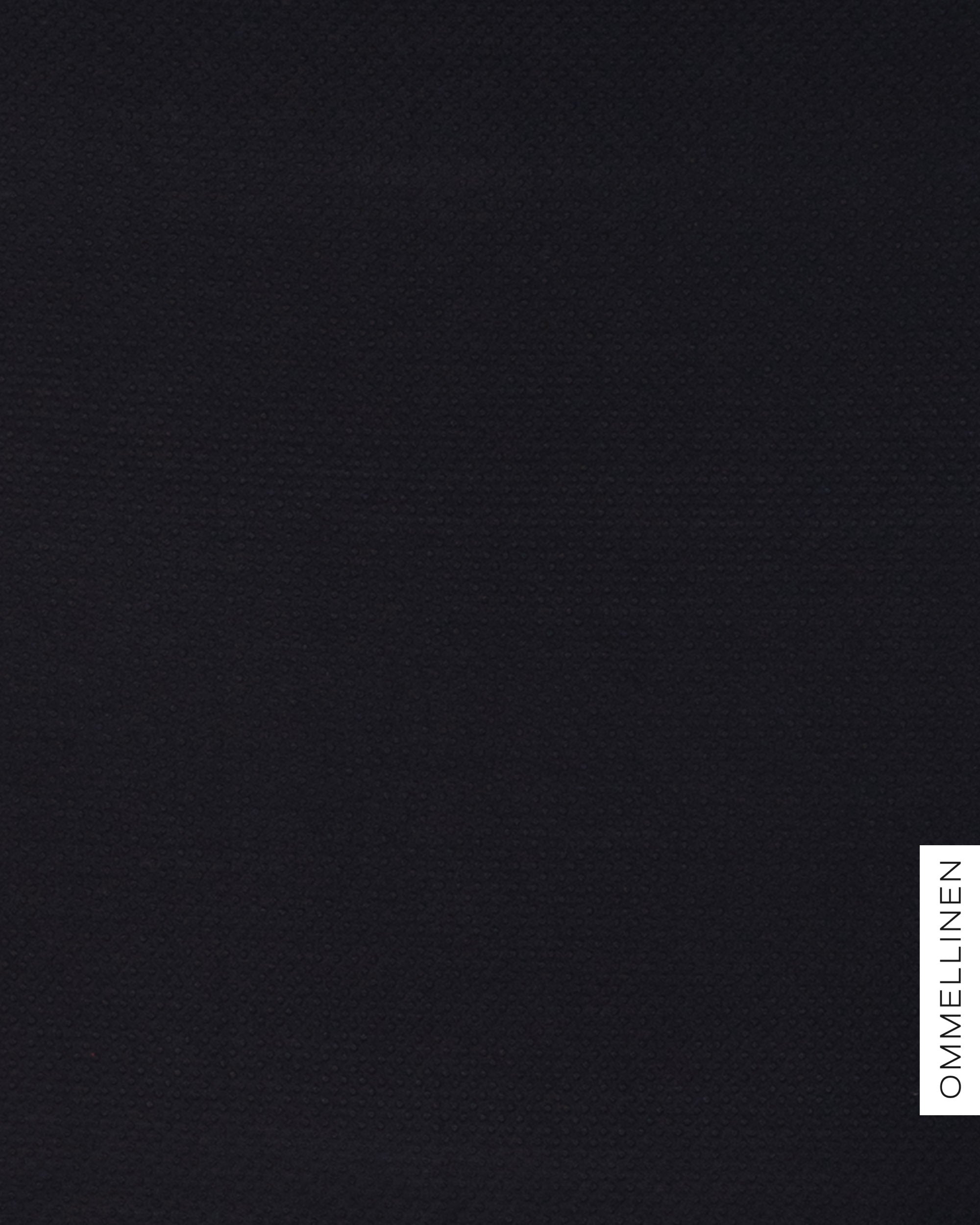 Embossed viscose knit - PRE-CUT, black