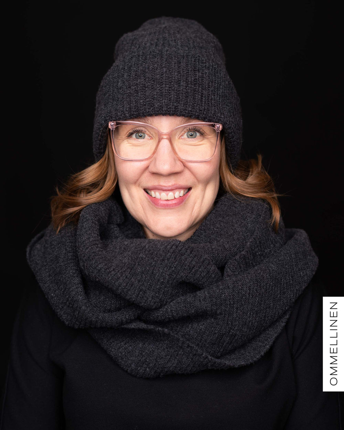 MAXI tube scarf, dark grey