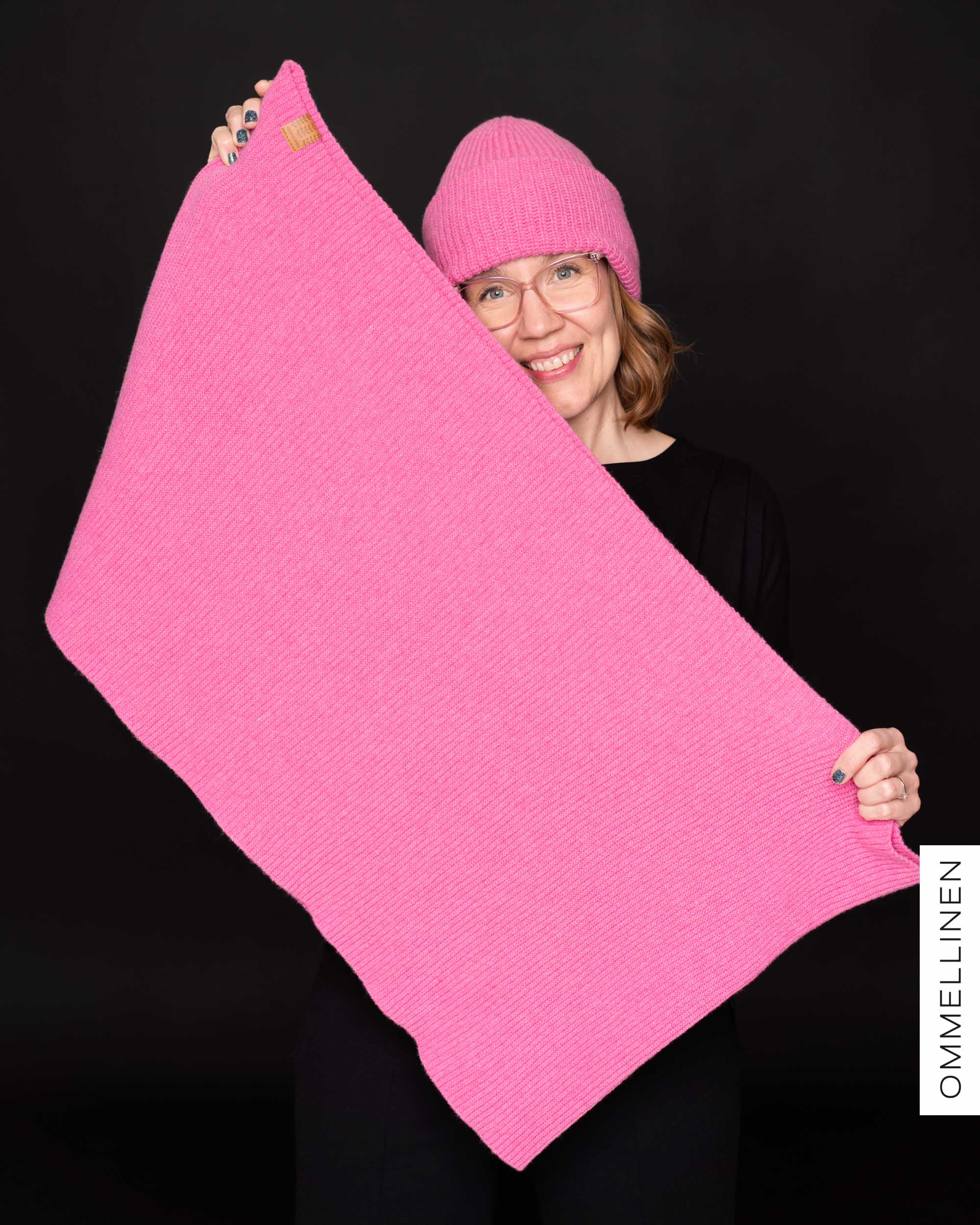 MAXI tube scarf, rasberry