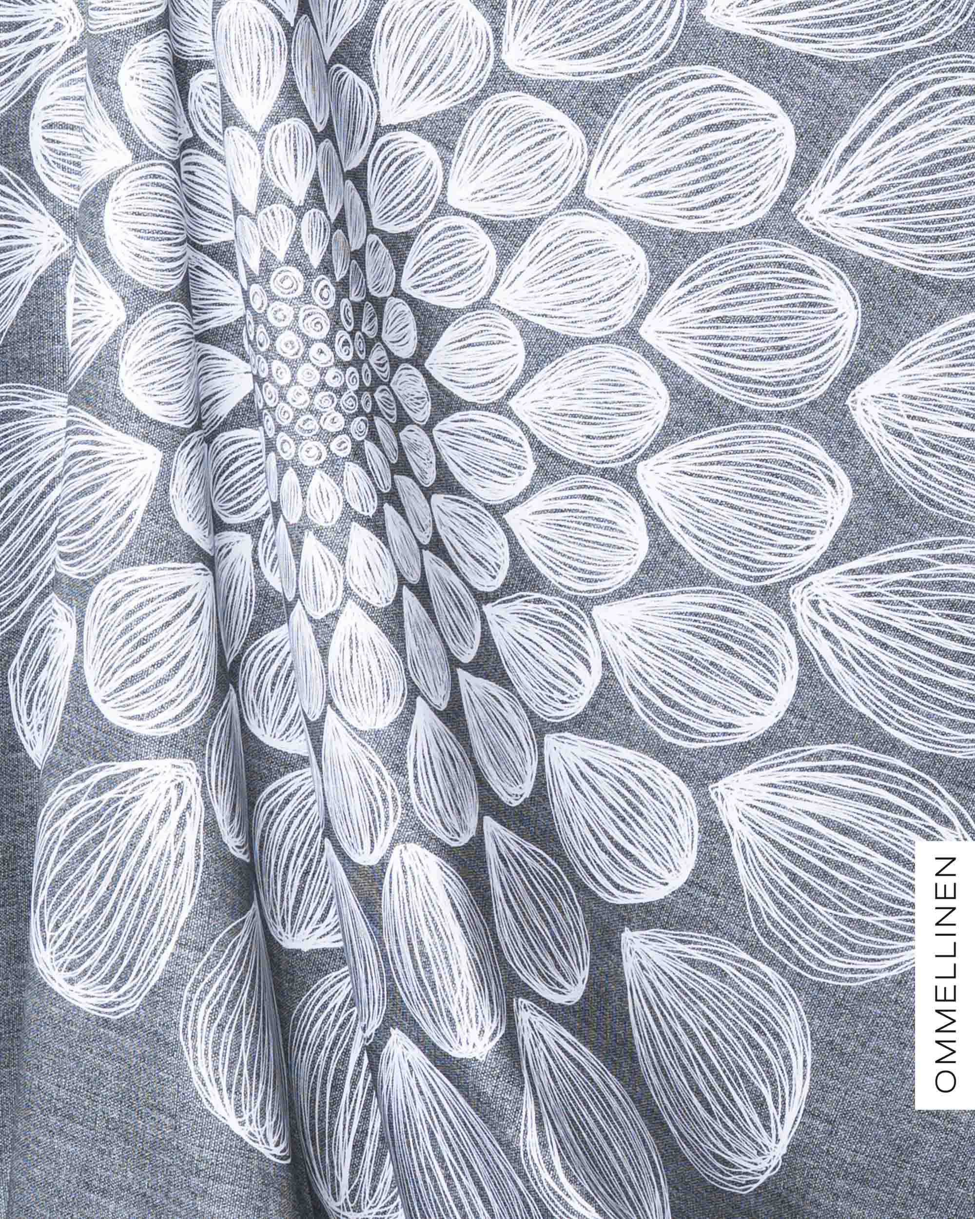 Cotton satin, Kaipuu - grey