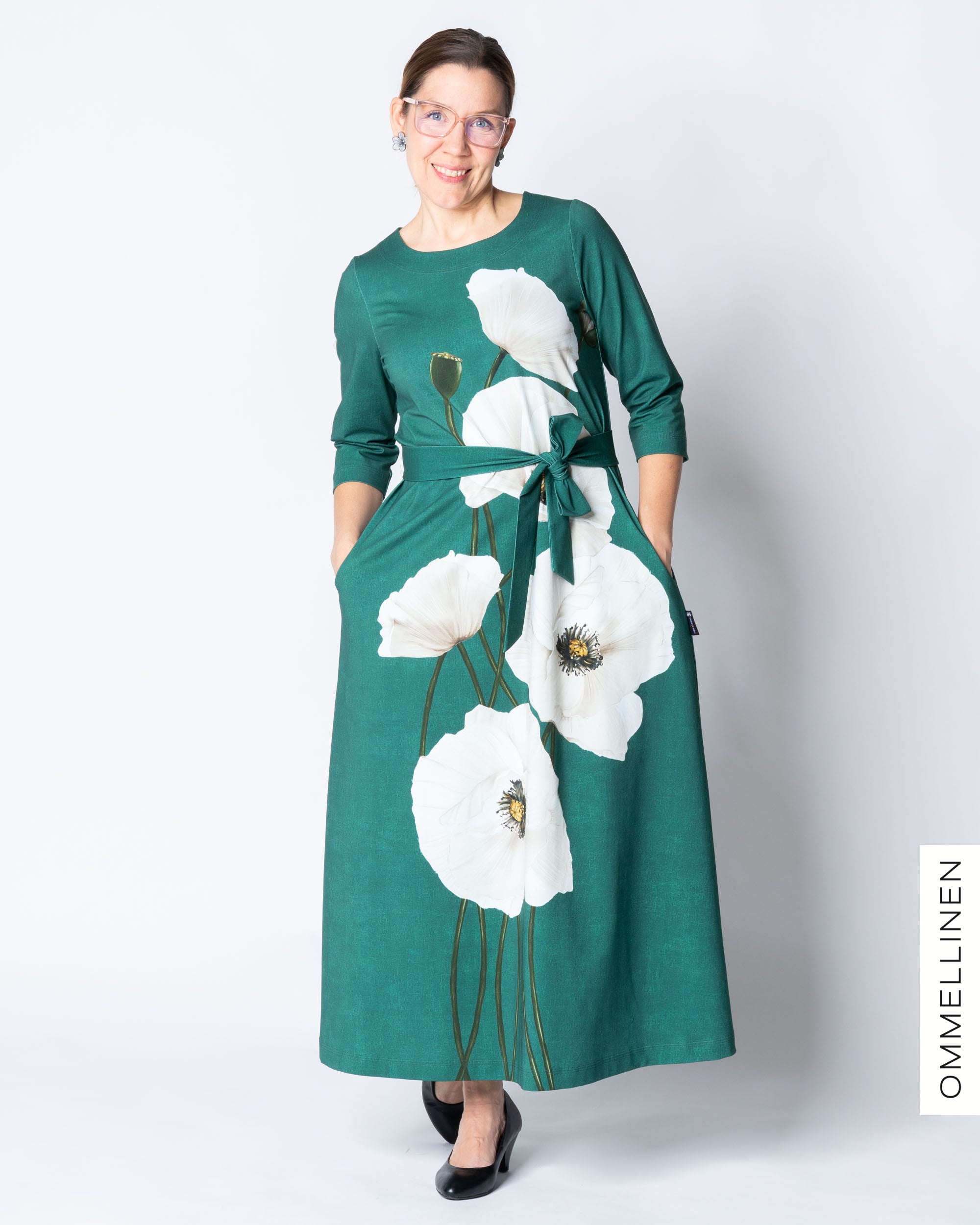 UNELMA dress, Yökukka - emerald