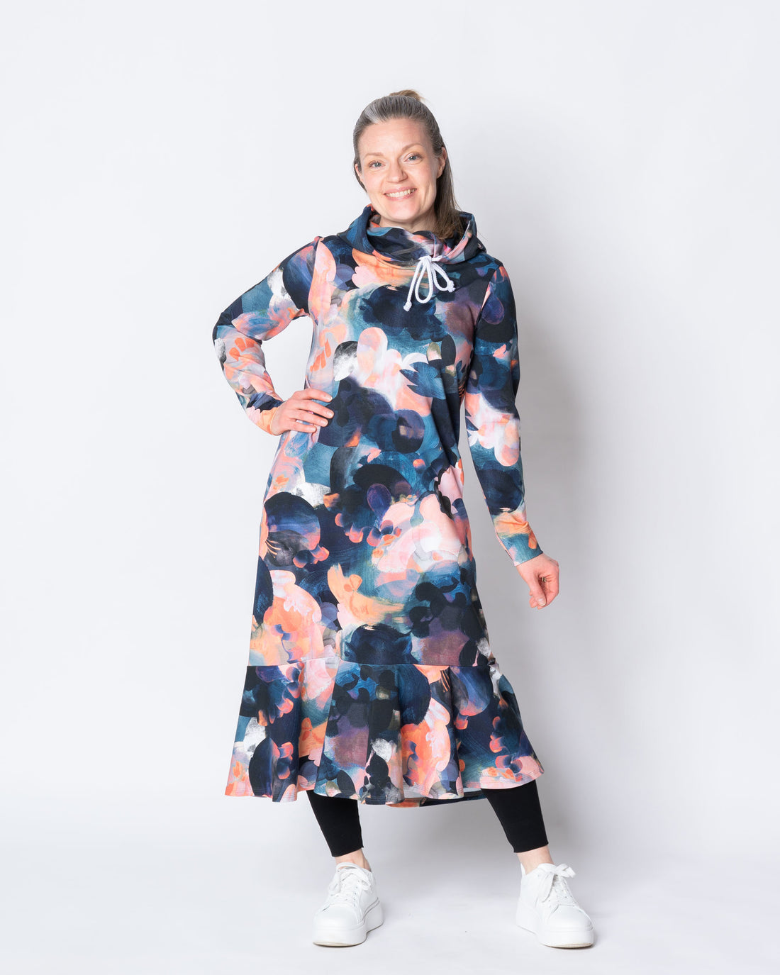 HULMU hoodie, Hehku - blue/coral