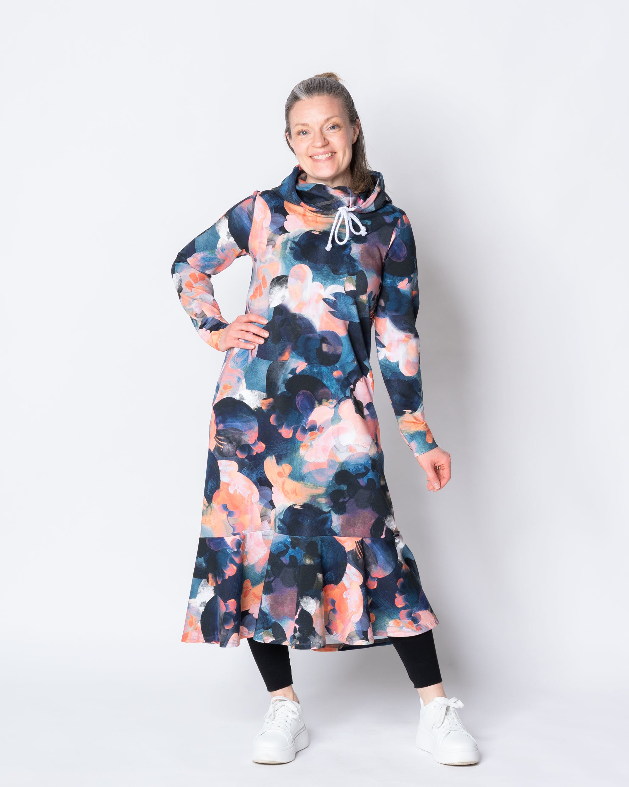 HULMU hoodie, Hehku - blue/coral