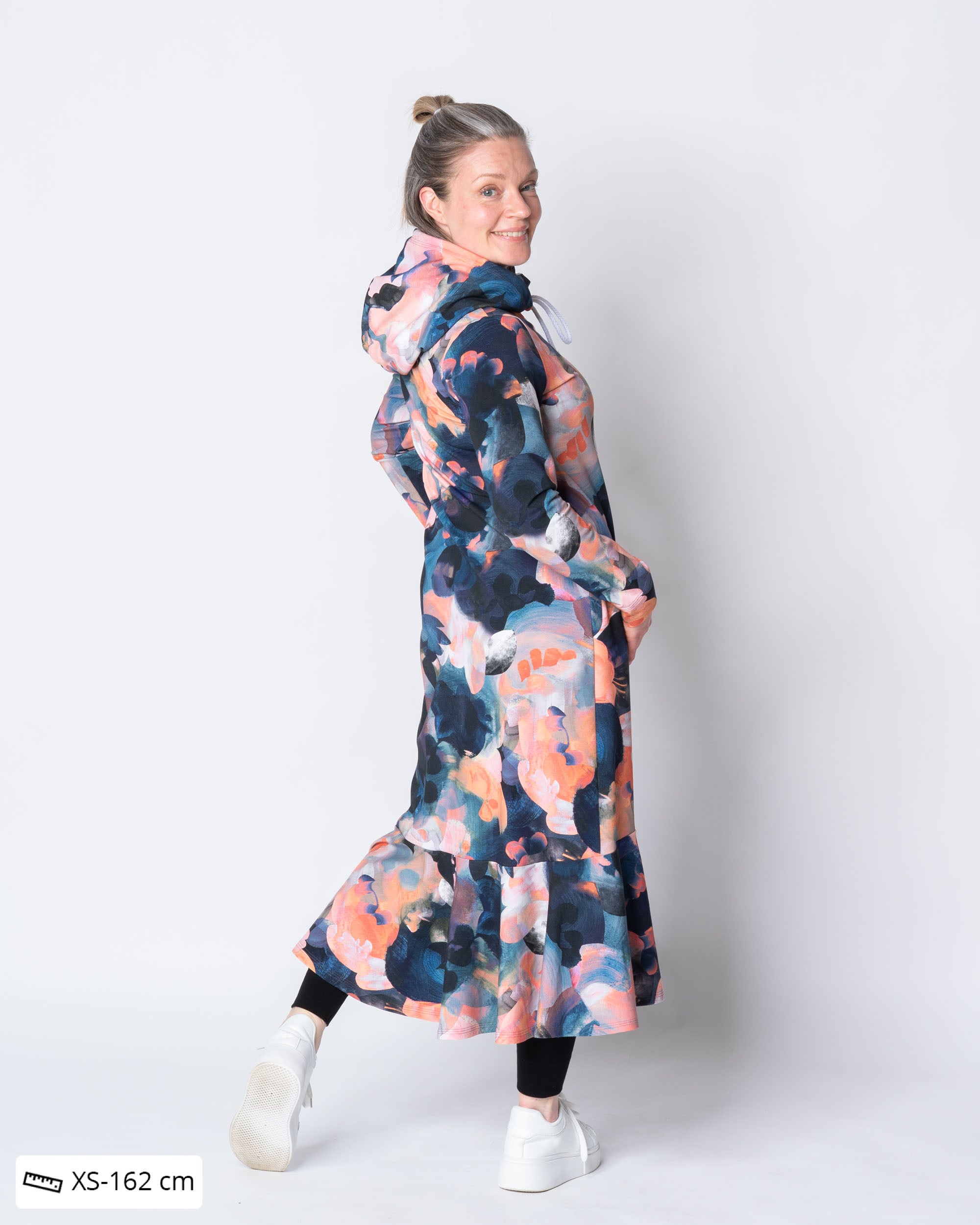 HULMU hoodie, Hehku - blue/coral