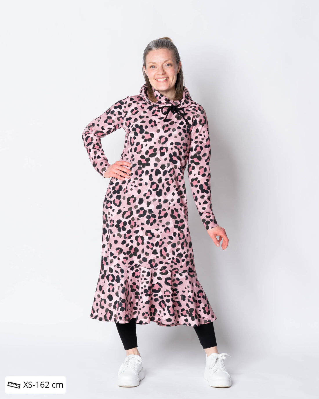 HULMU hoodie, Kukkaleopardi - light pink