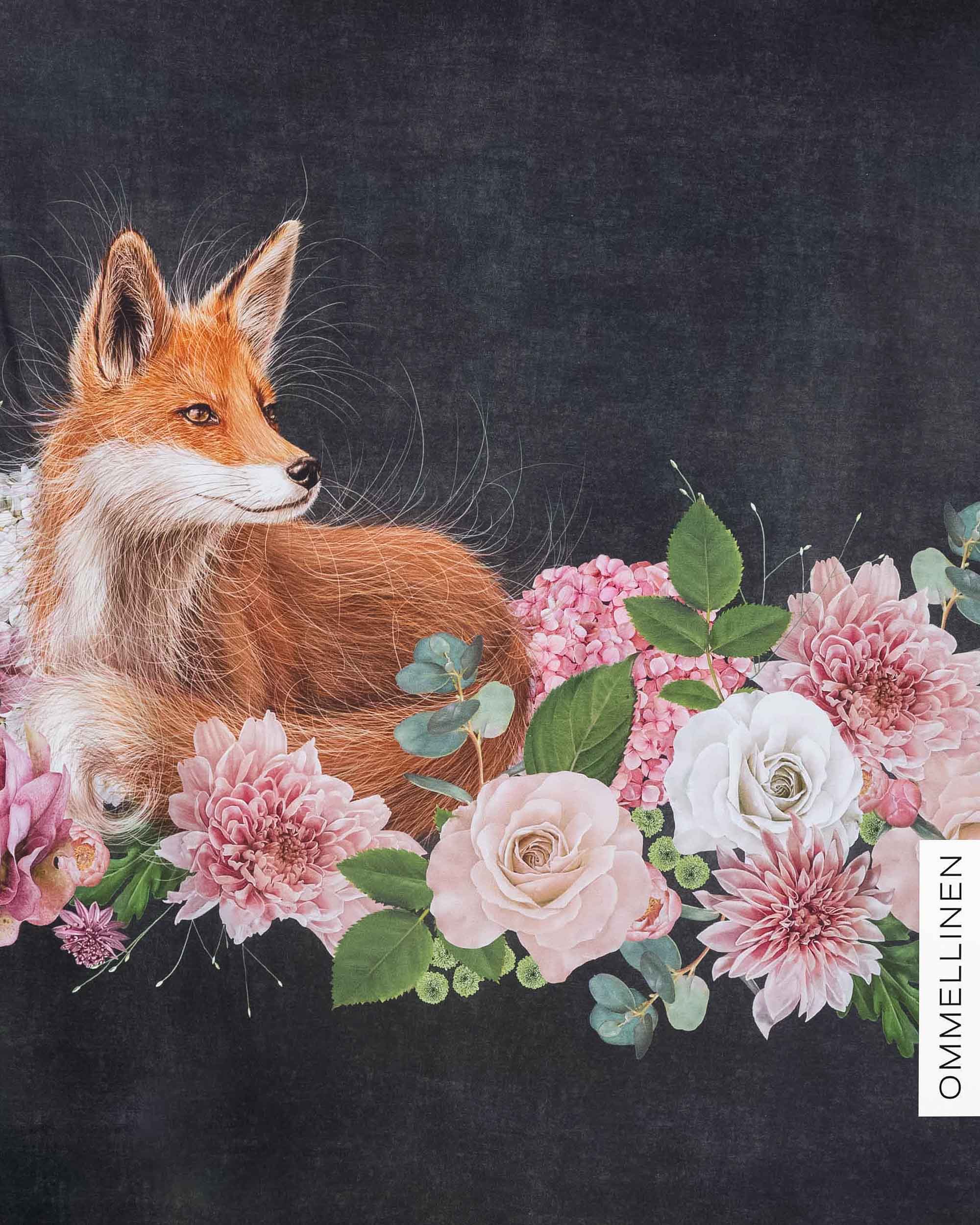 Jersey, Kukkakimppu & kettu - grey