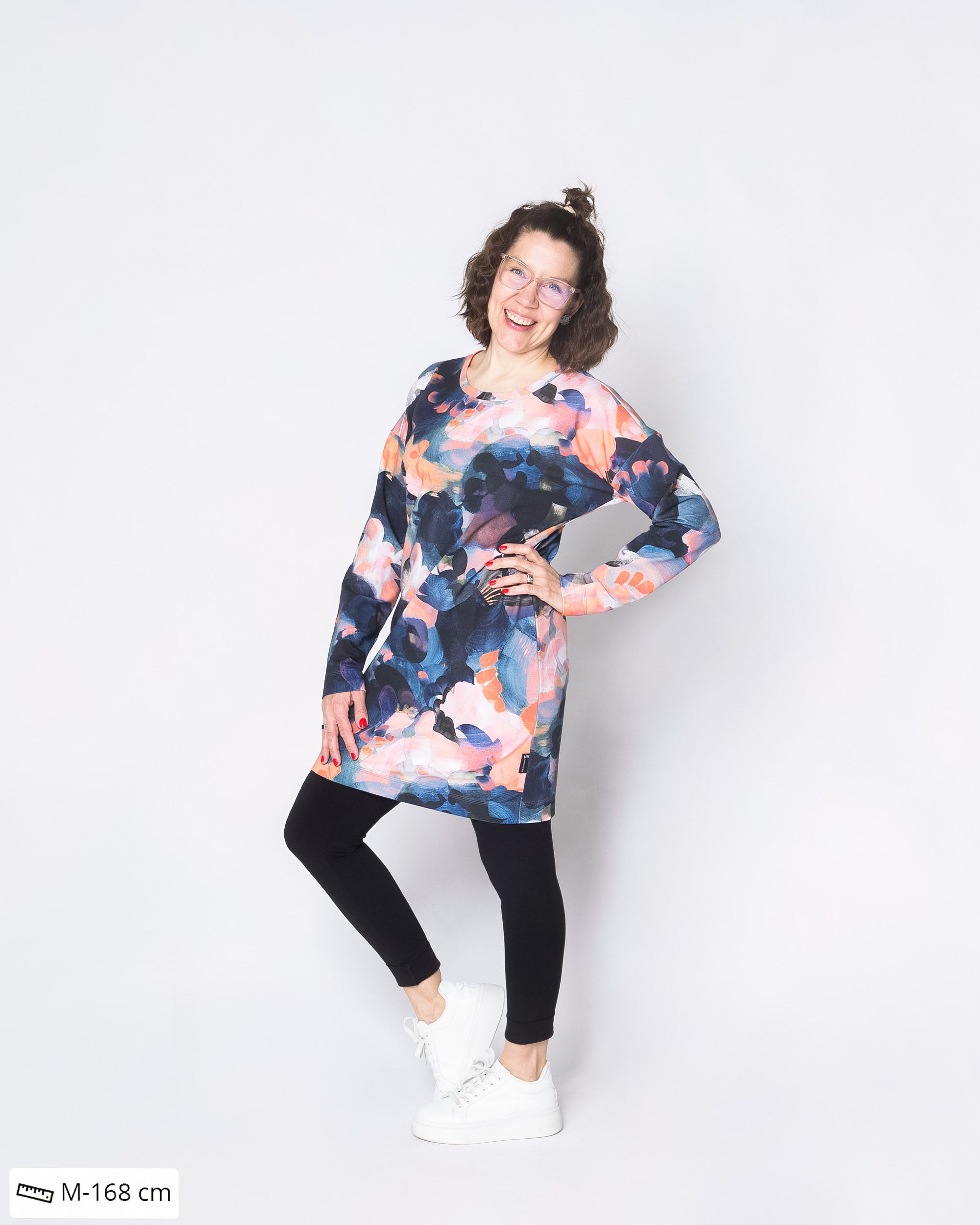 LEMPI tunic, Hehku - blue/coral