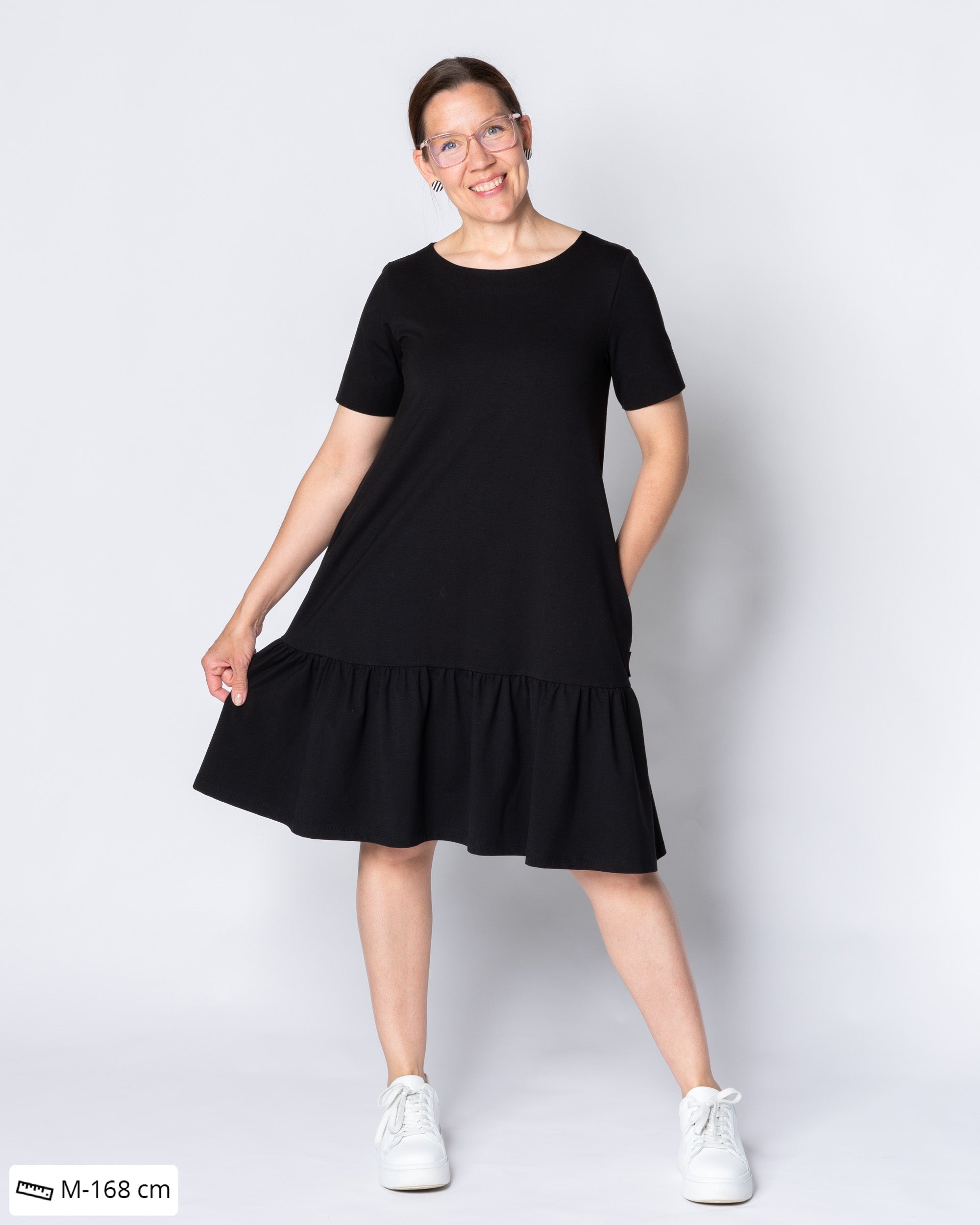 FRILLA dress - short, black