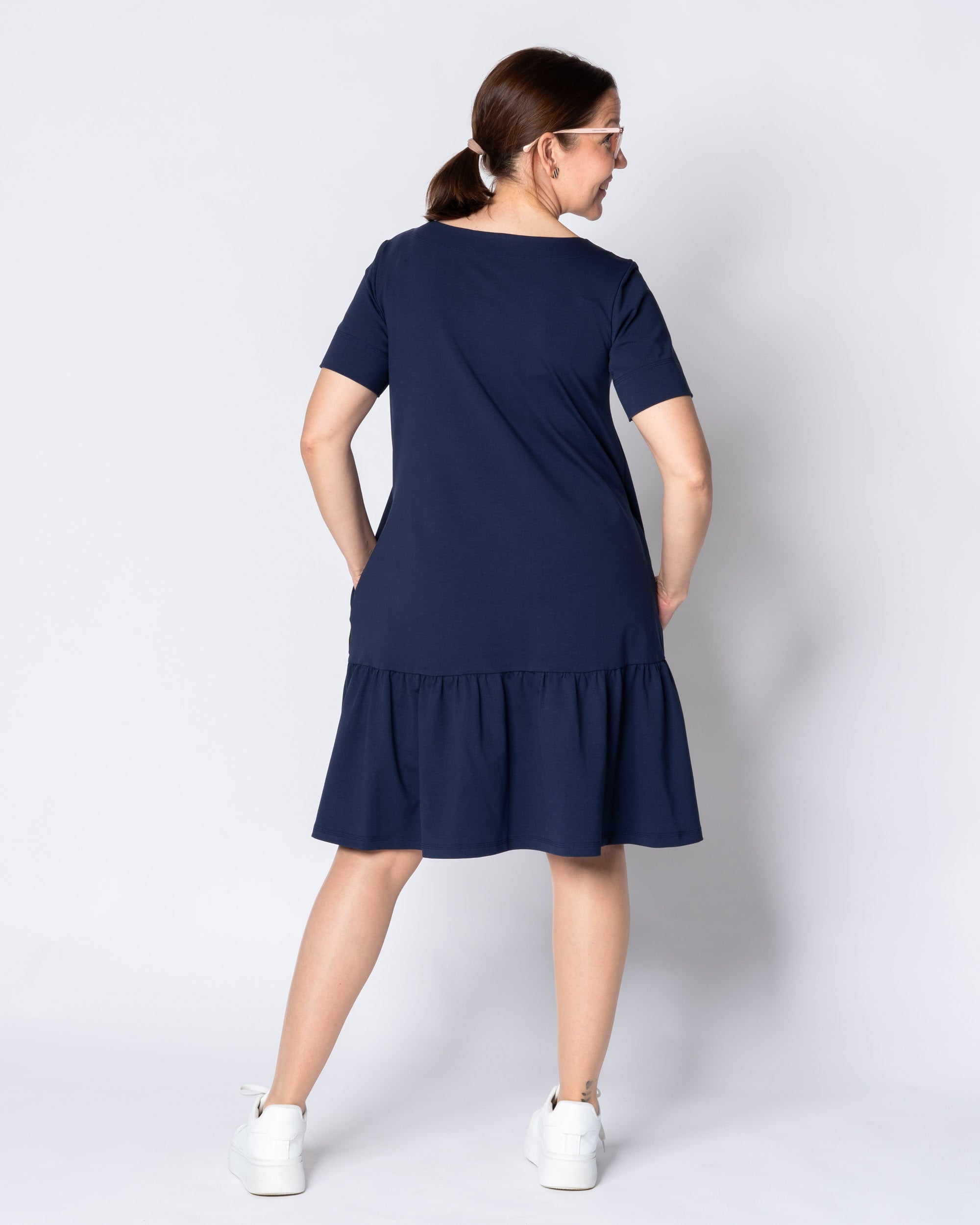 WHOOPS! FRILLA dress - short, blue - 3XL