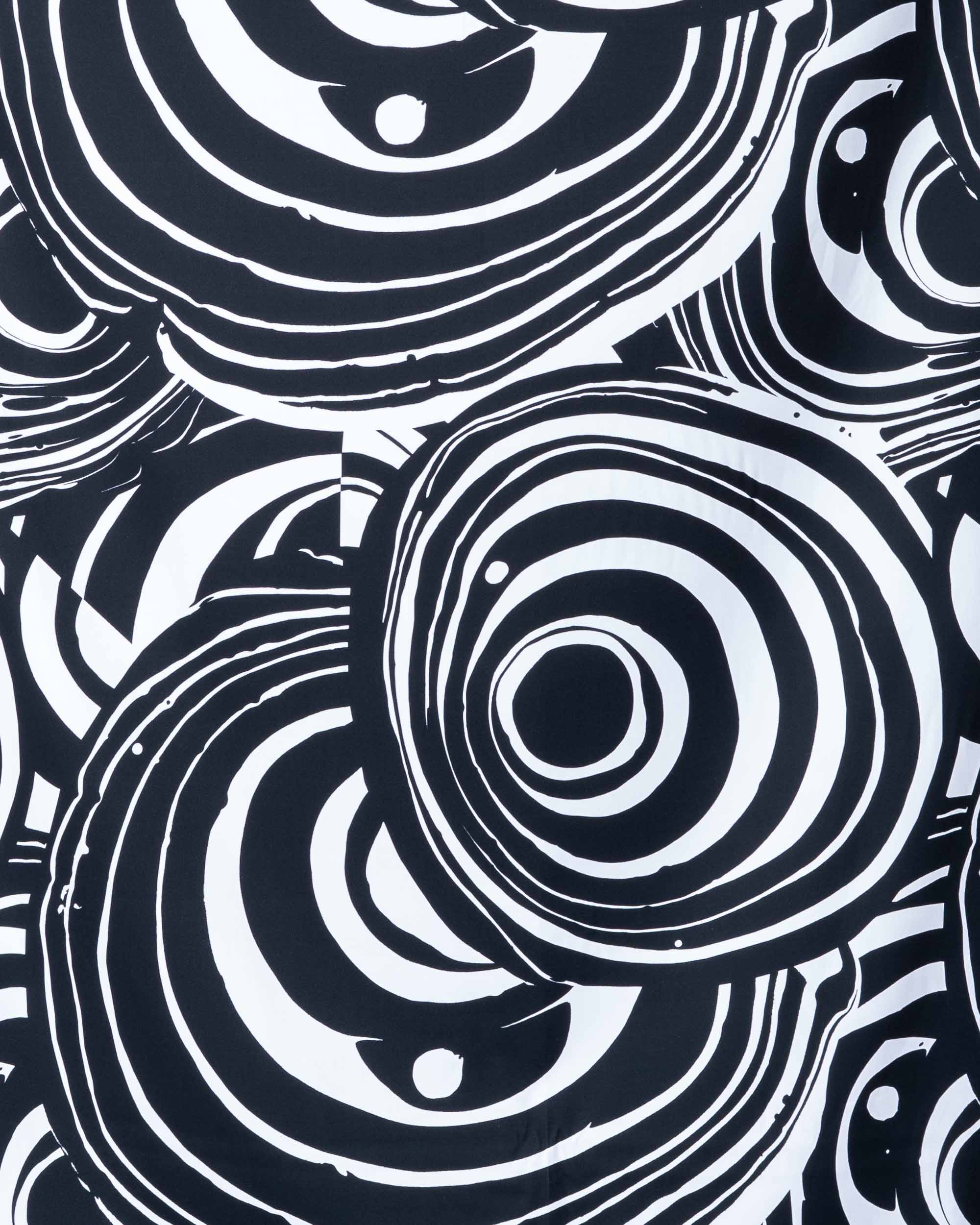 Cotton satin, Ellipsi - black