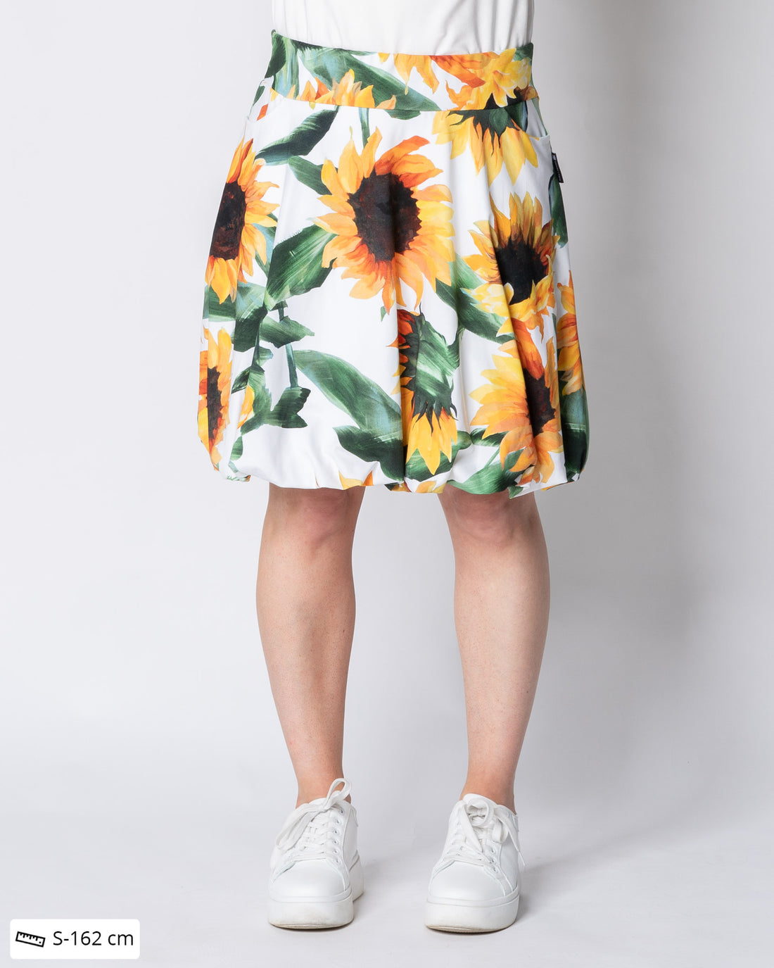 PUFFI skirt, Auringonkukka - white