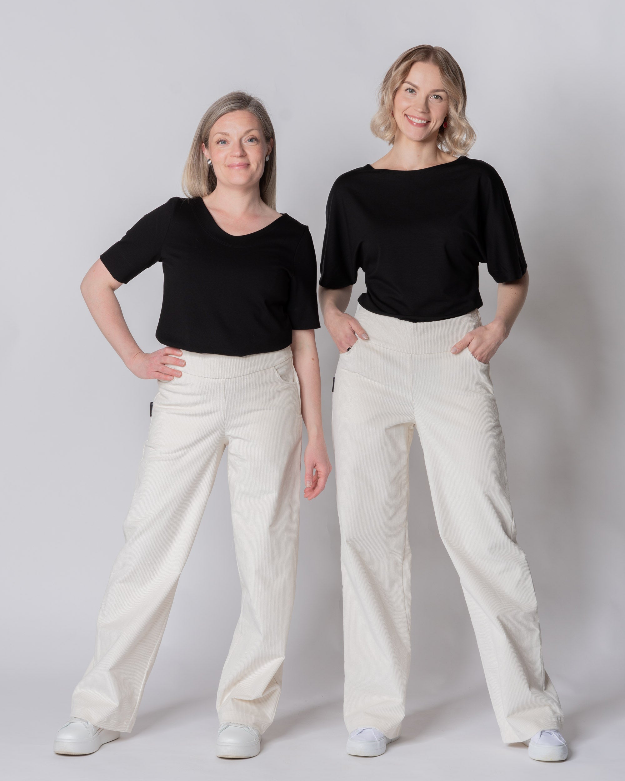 CORDUROY pants - LONG LENGTH, vanilla