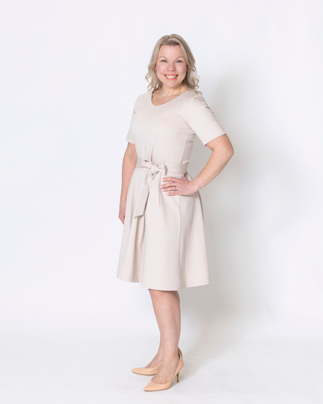 WHOOPS! HEHKU dress, champagne - S