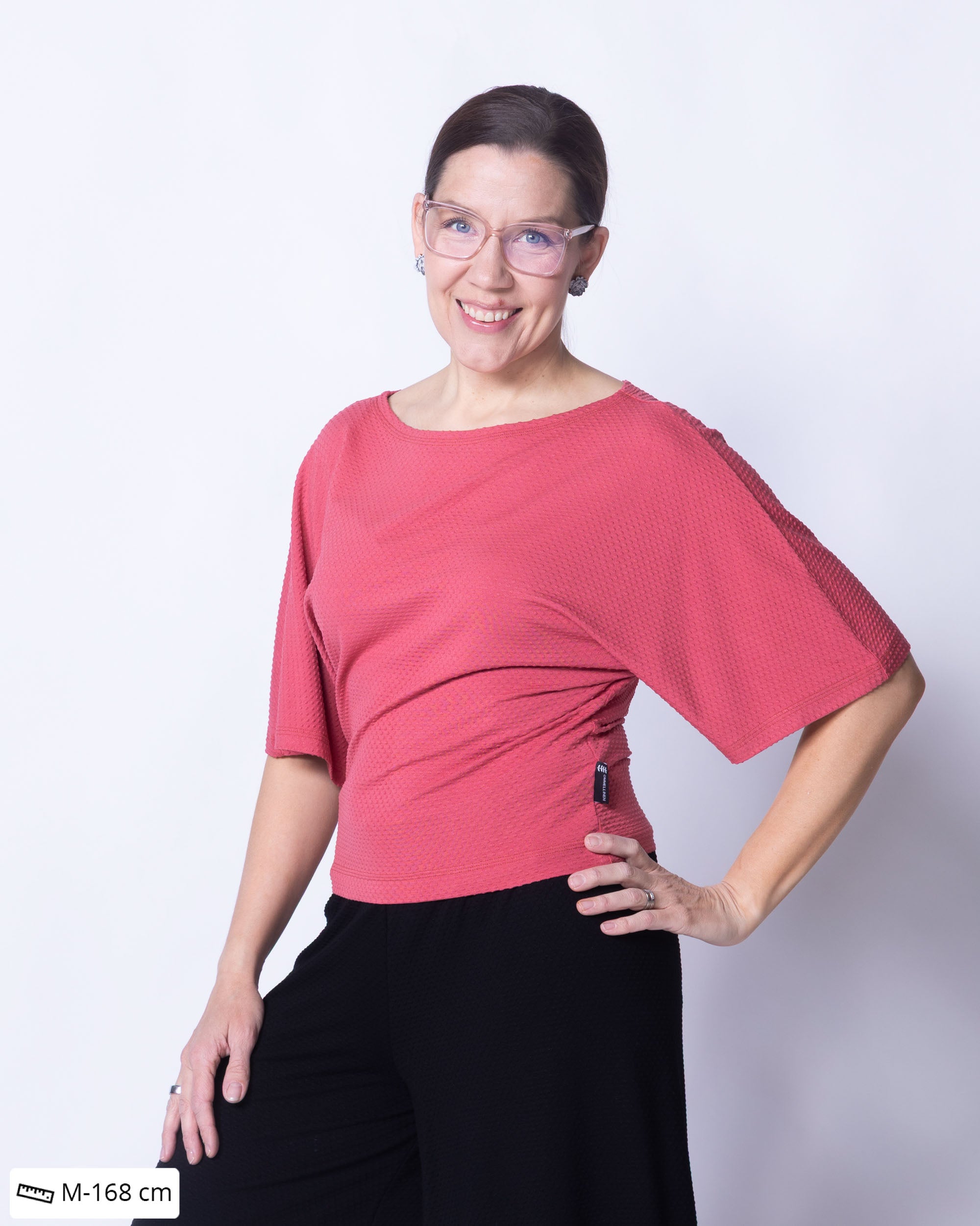 HELMI t-shirt, deep coral