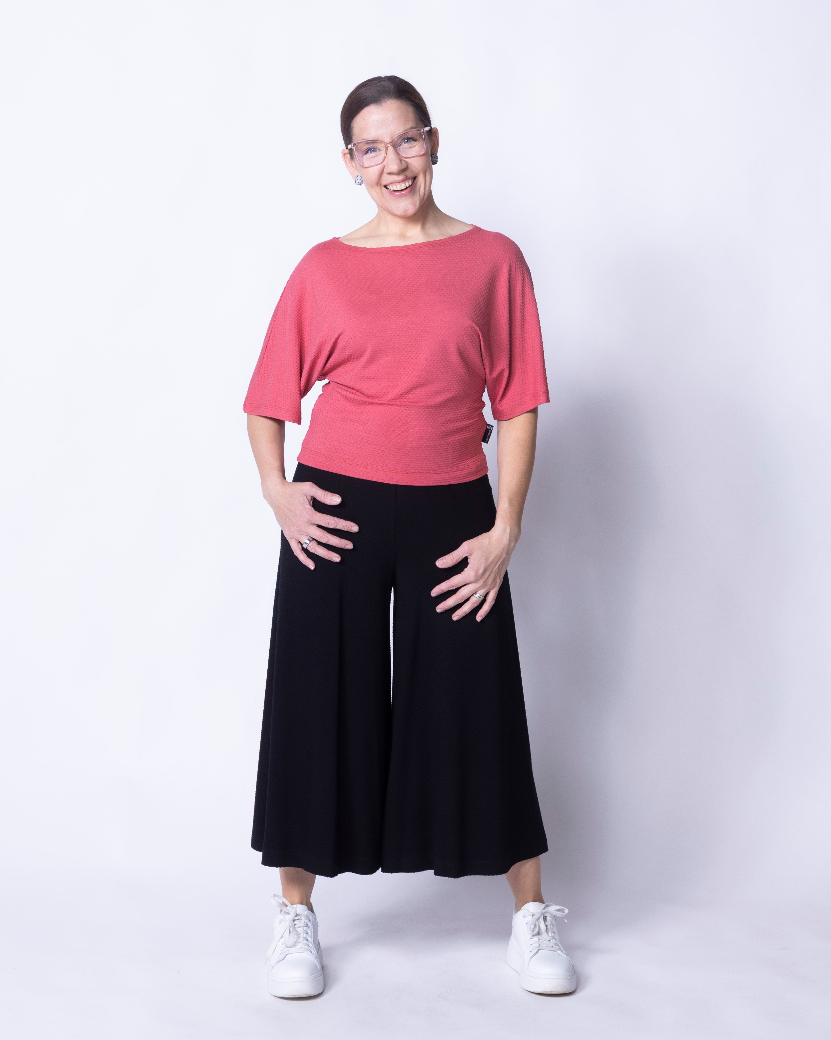 HELMI t-shirt, deep coral