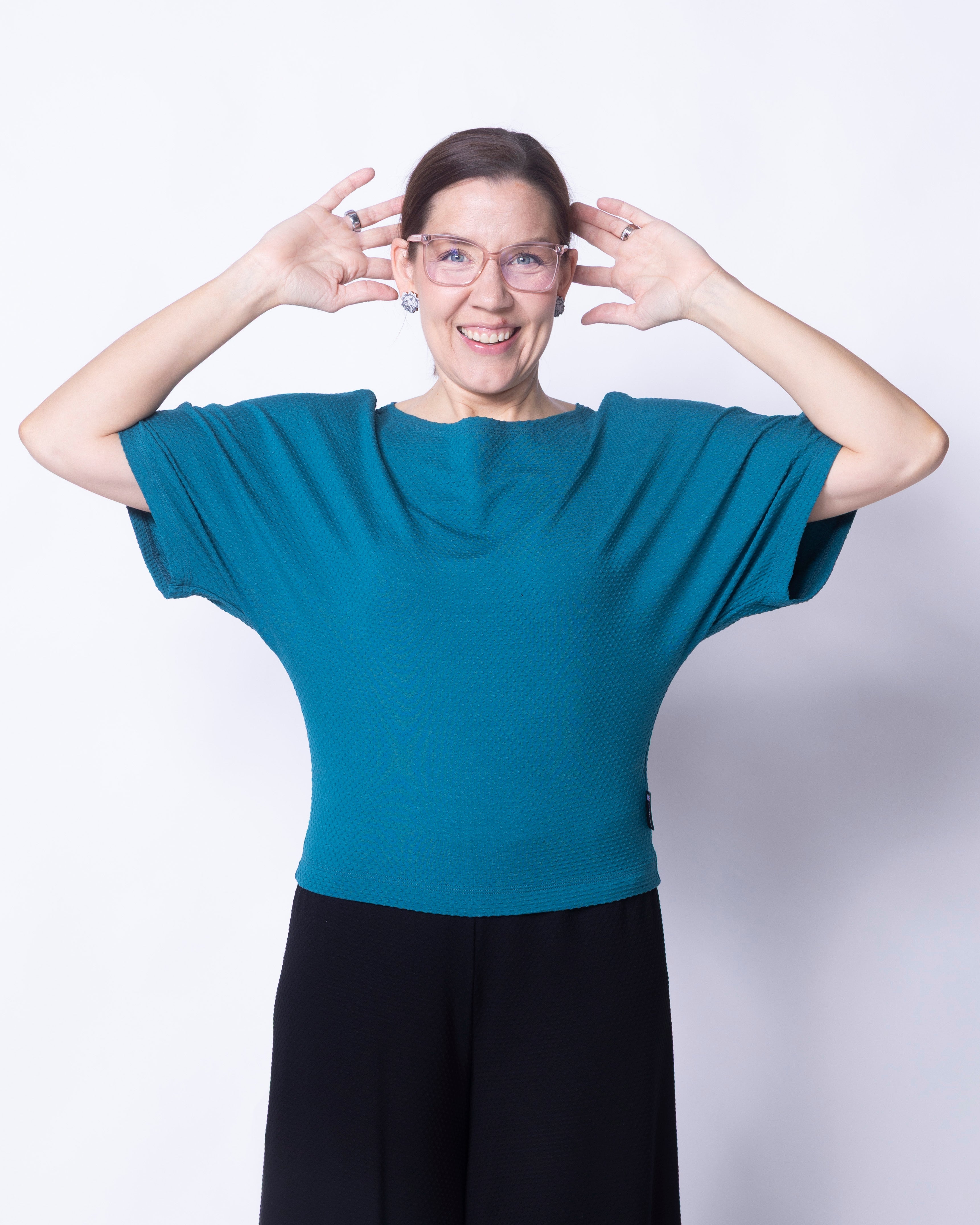 HELMI t-shirt, petrol