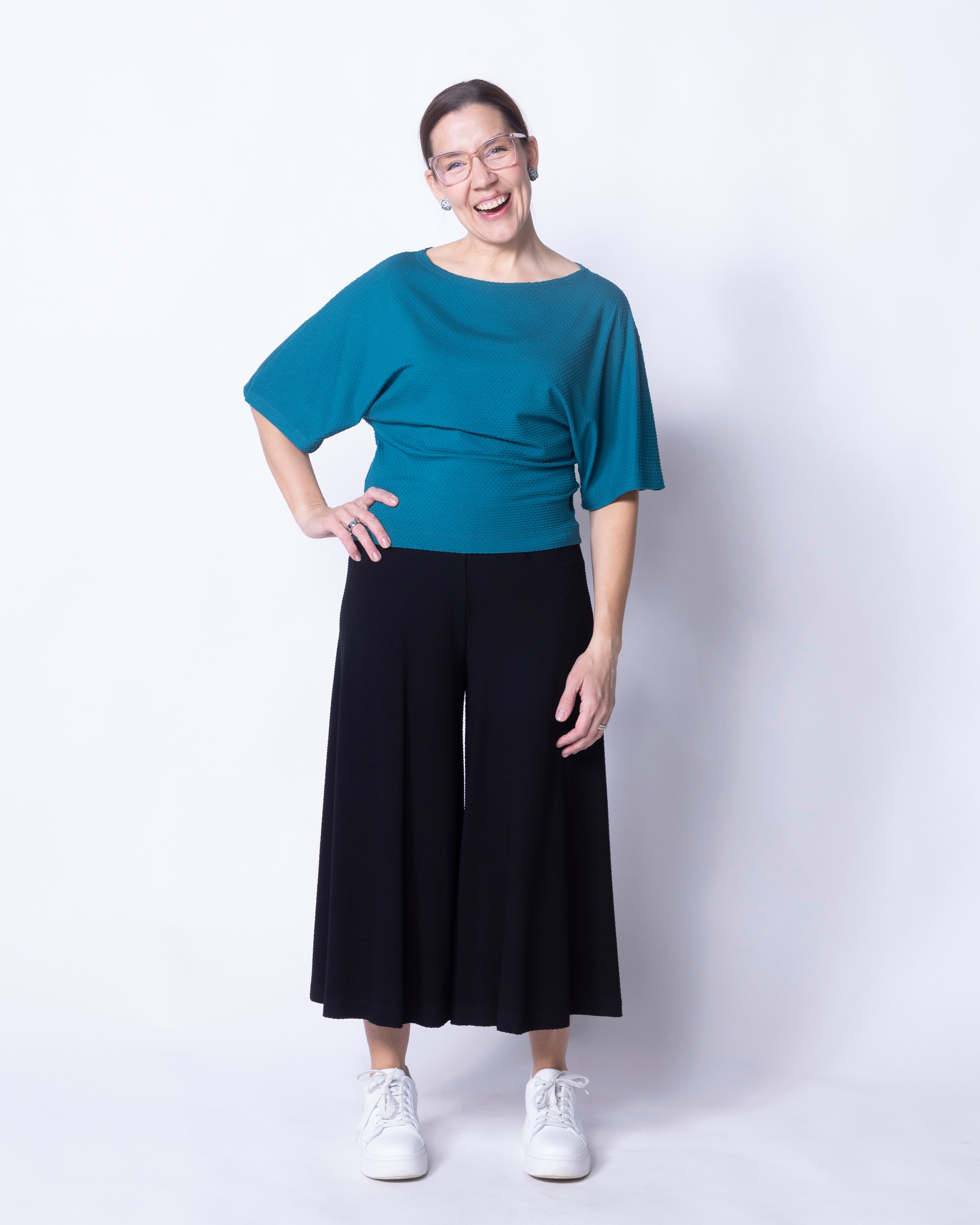 HELMI t-shirt, petrol