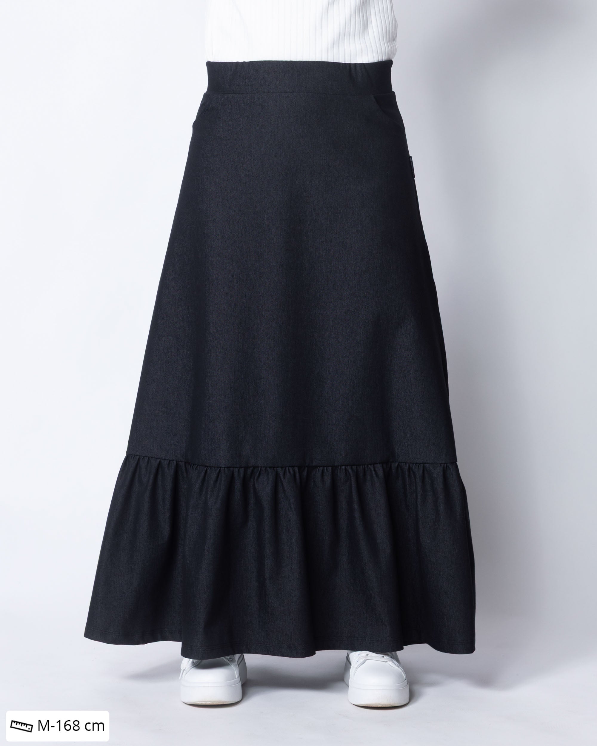 DENIM skirt, charcole