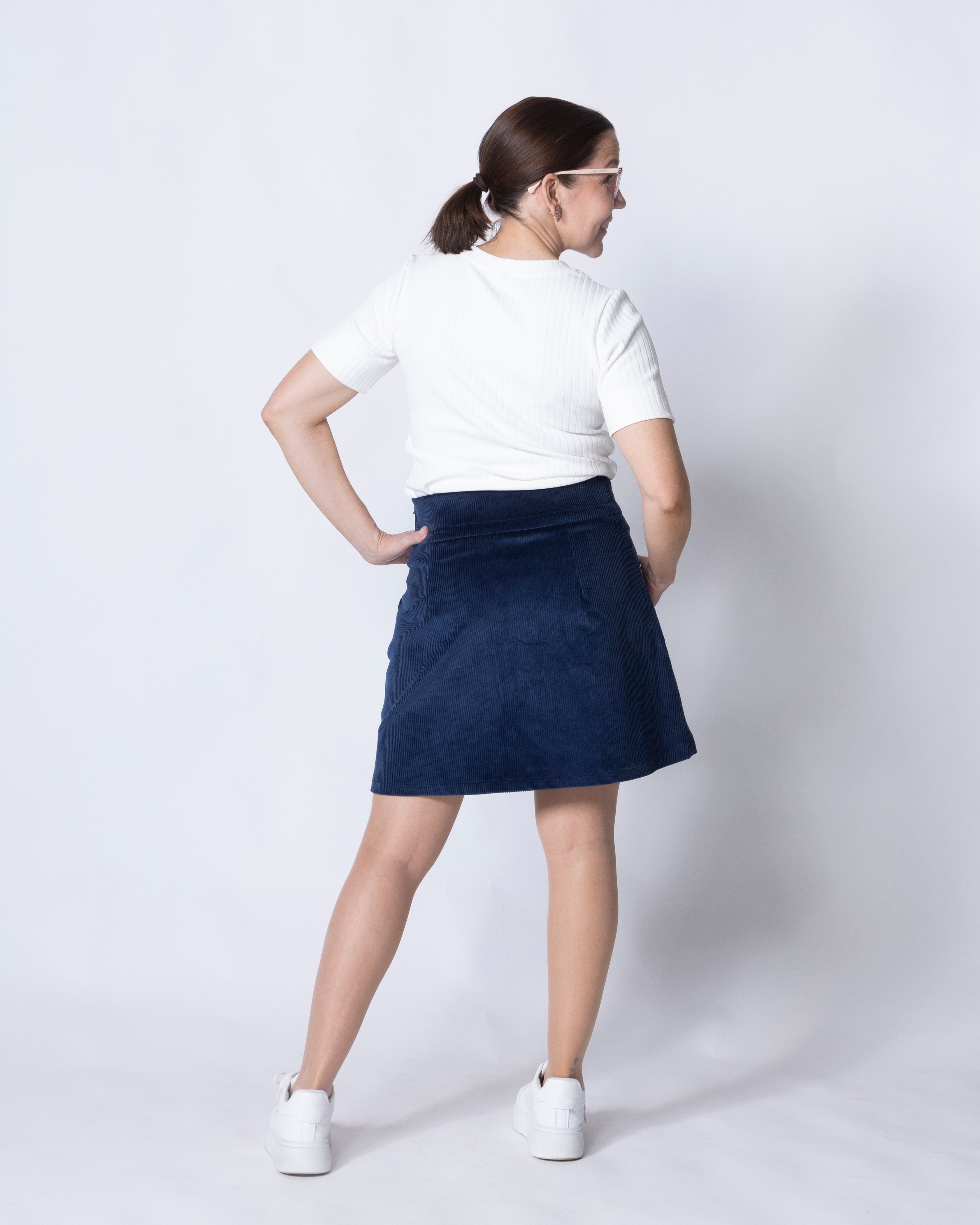 CORDUROY skirt, blue