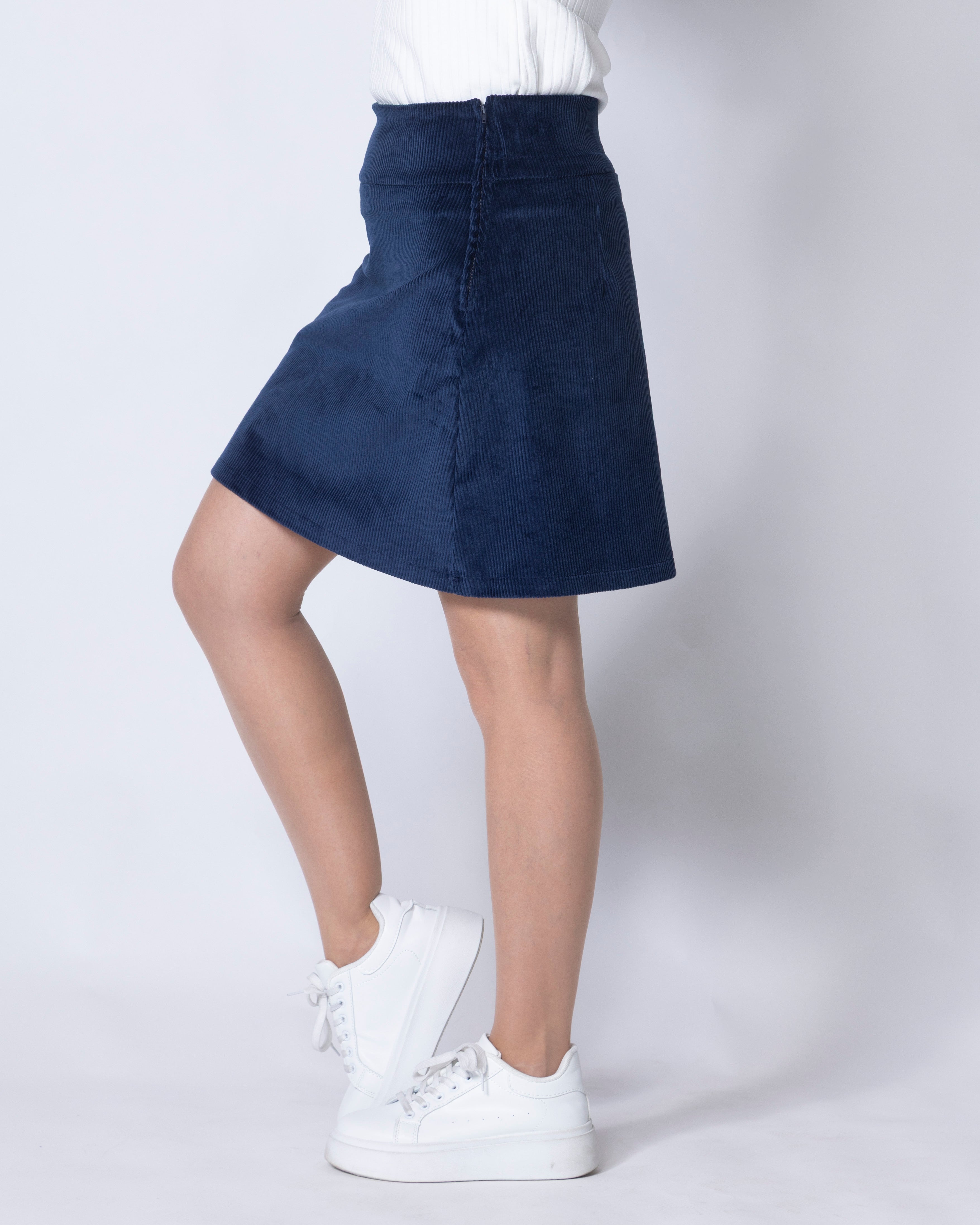 CORDUROY skirt, blue